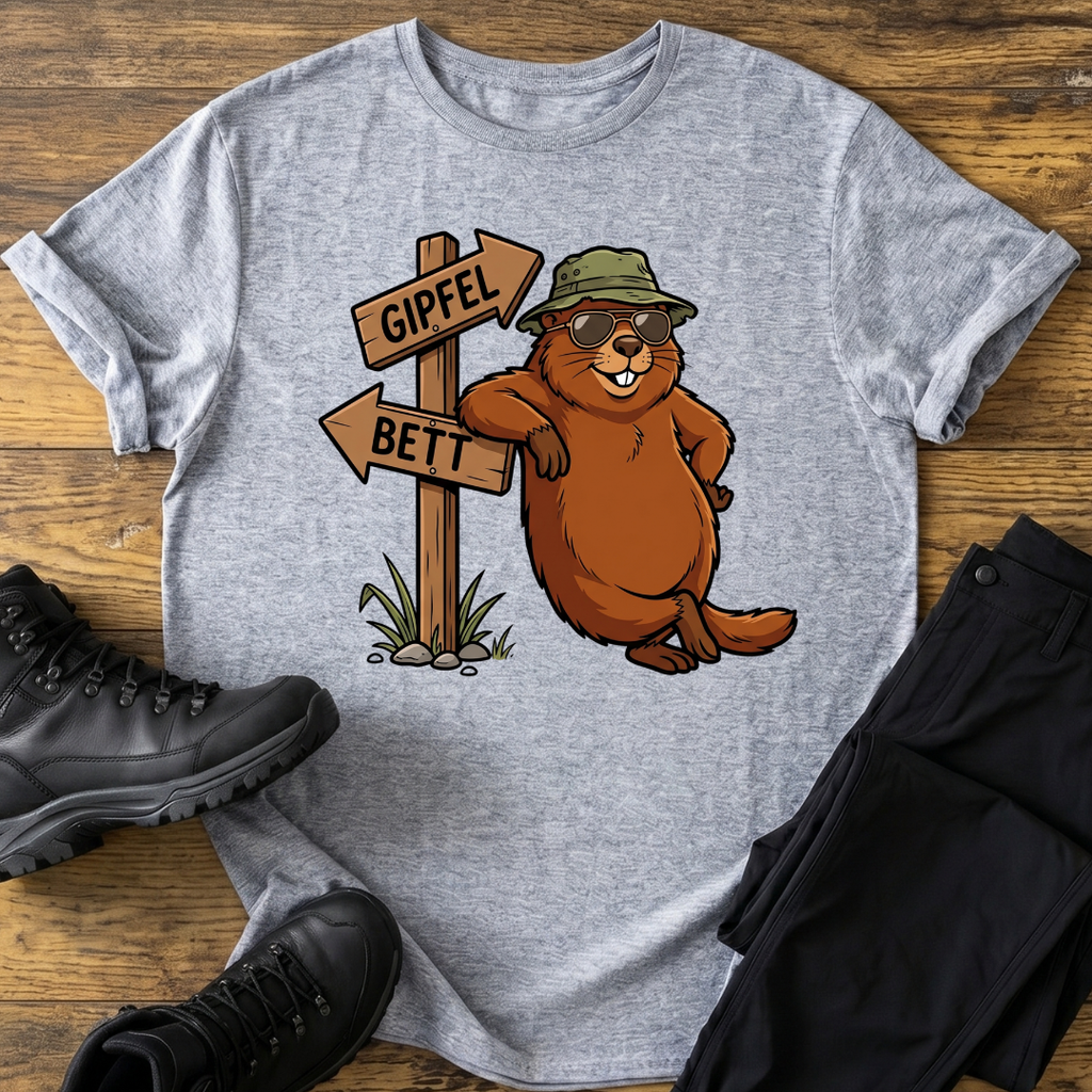 Gipfel, Bett T-Shirt
