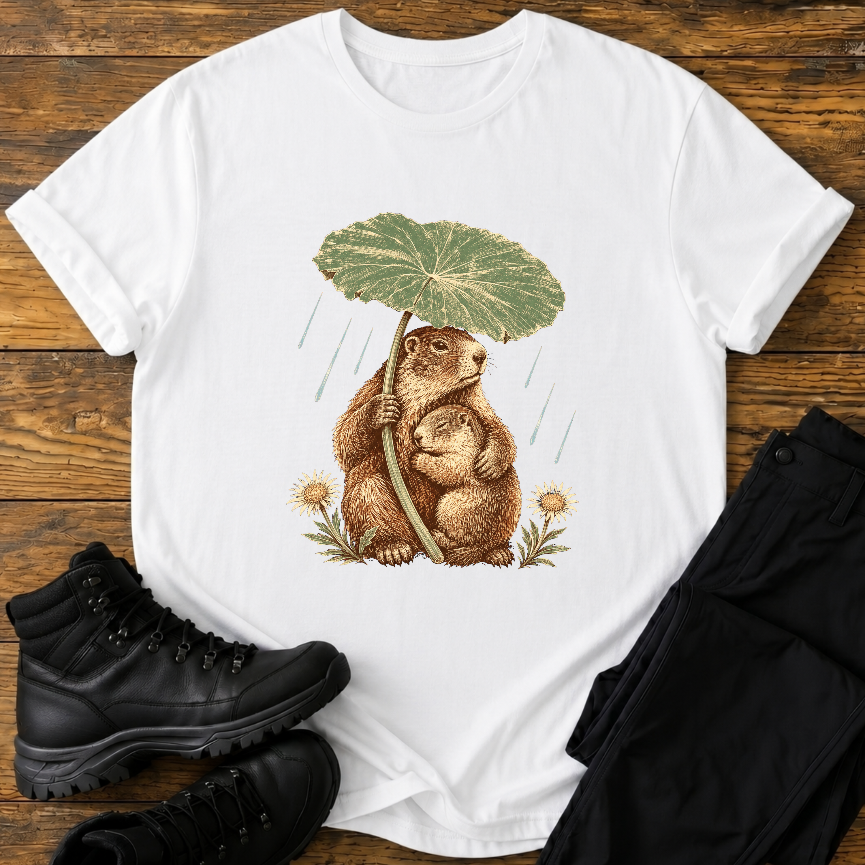 Zusammen im Regen T-Shirt