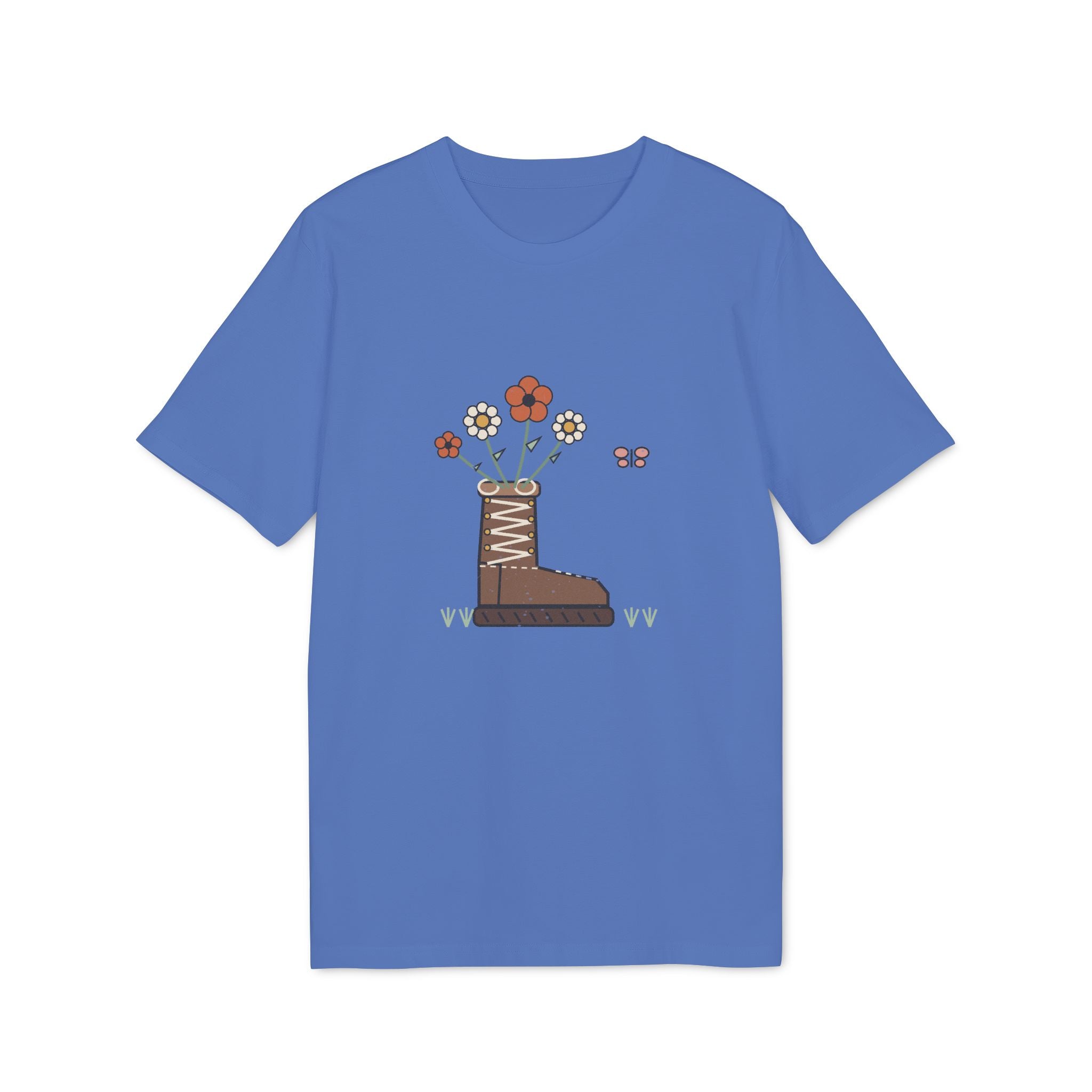 Blumen-Wanderschuh T-shirt