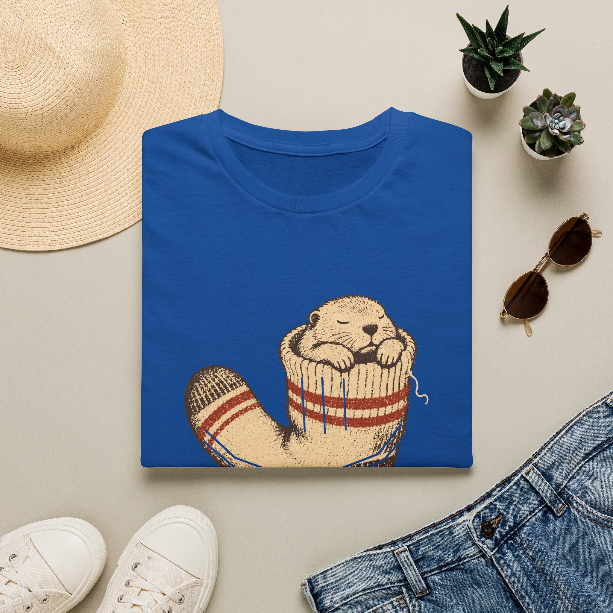 Murmeltier in Wandersocke T-Shirt