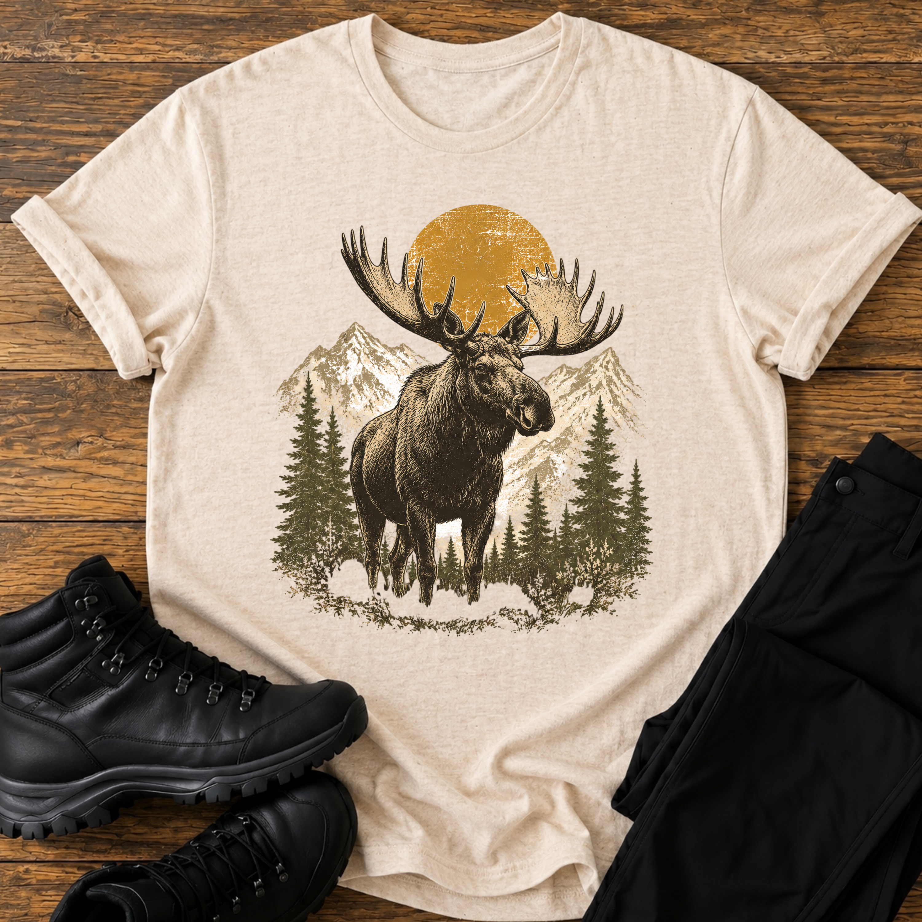 Geweih und Gipfel T-Shirt
