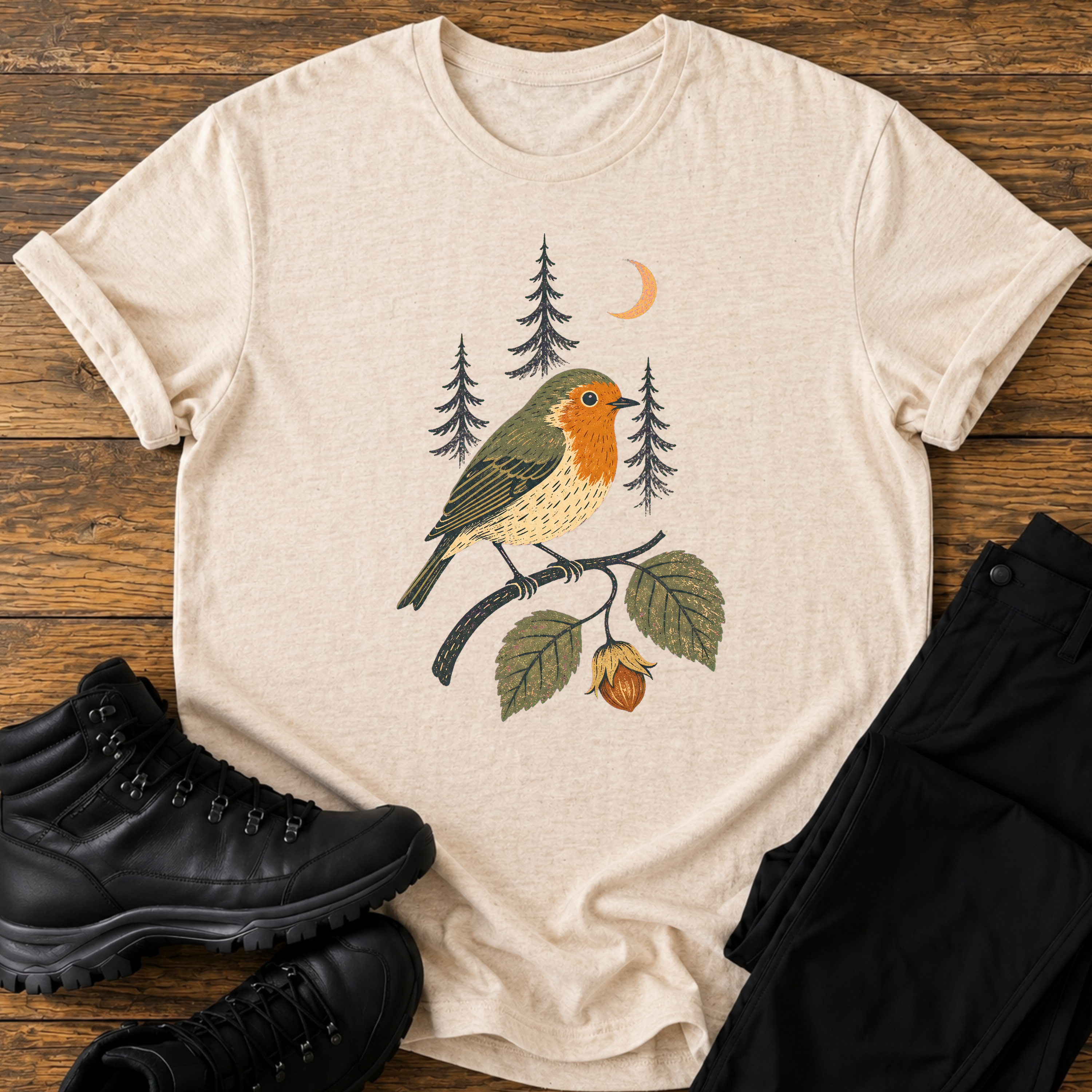 Abendfrieden im Wald T-Shirt