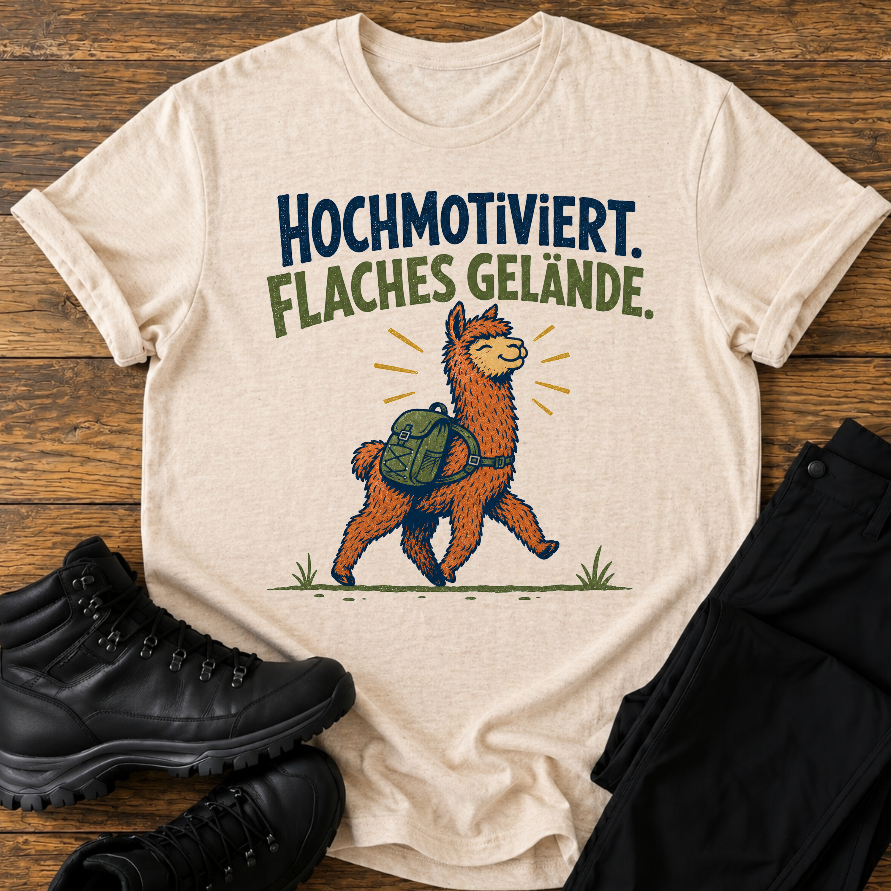 Hochmotiviert, Flaches Gelände T-Shirt