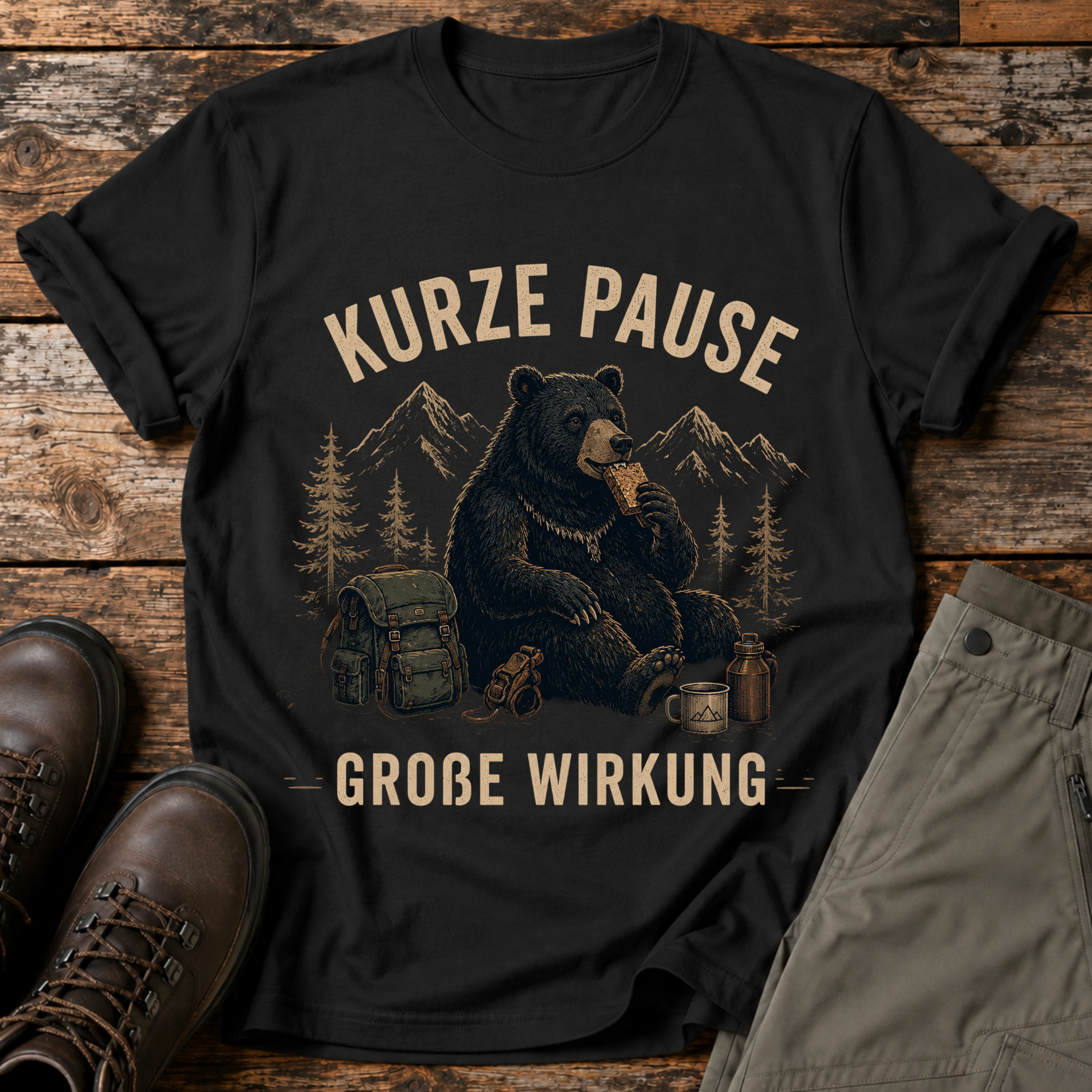 kurze pause, große wirkung T-shirt