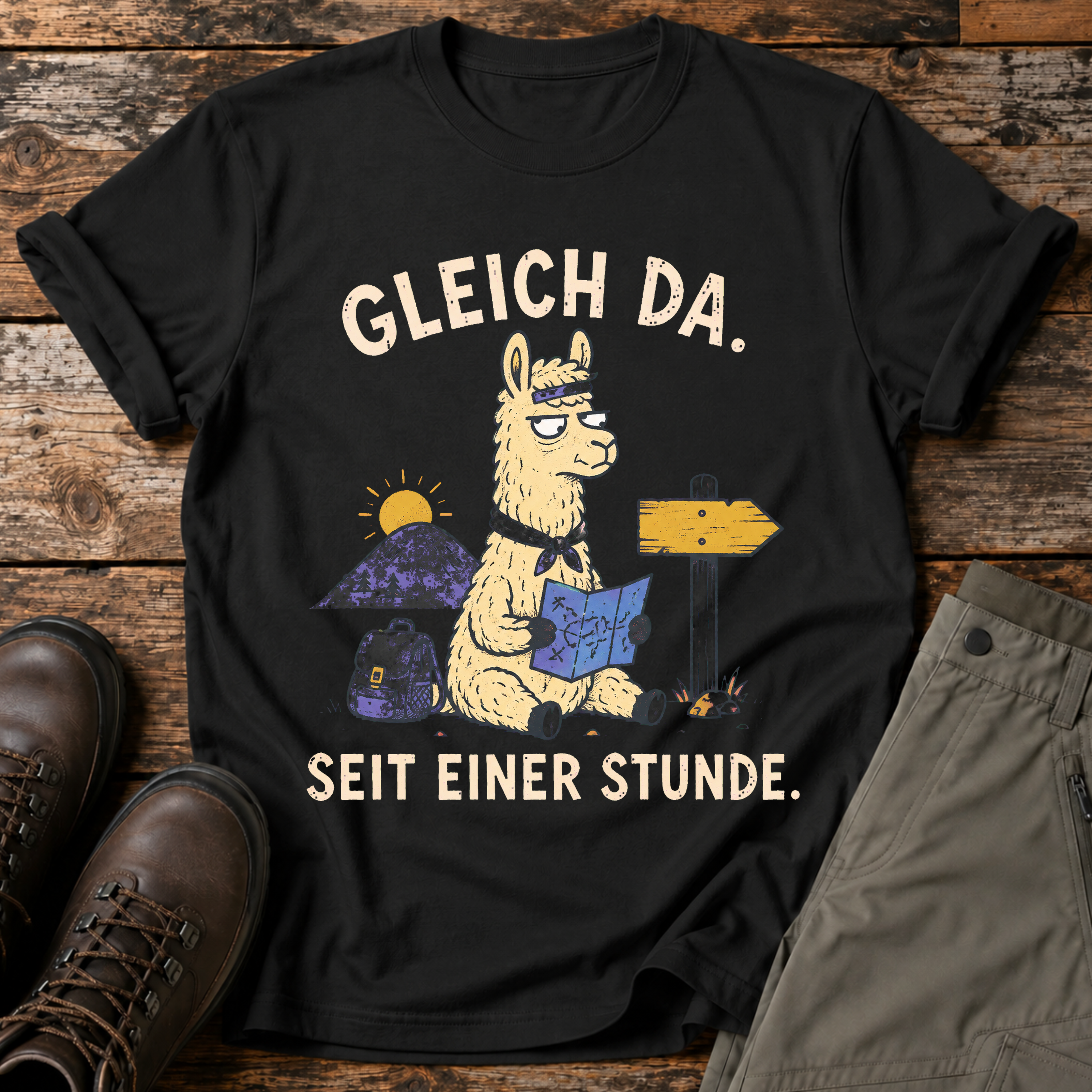 Gleich da, seit einer Stunde T-shirt