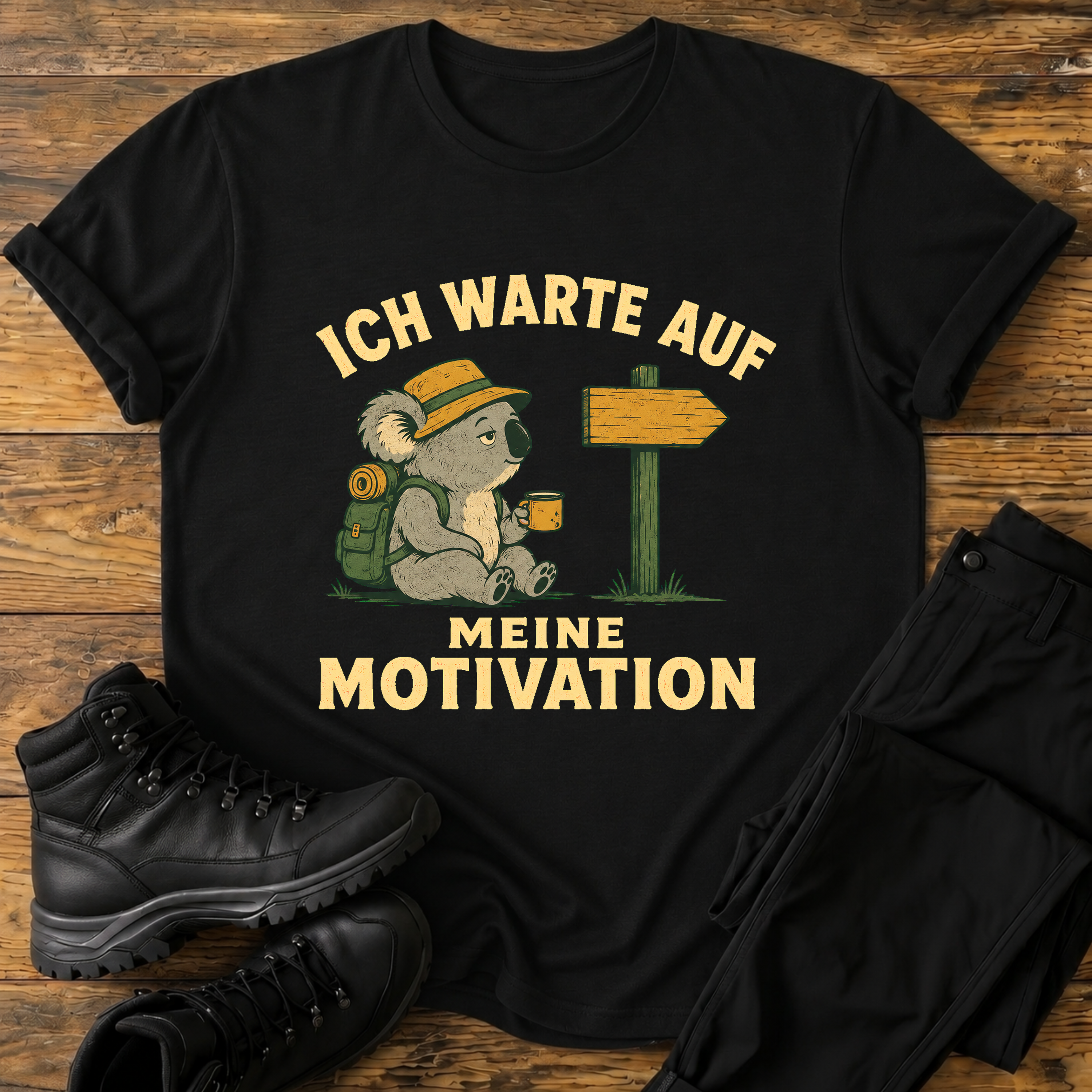 Ich warte auf meine Motivation T-Shirt