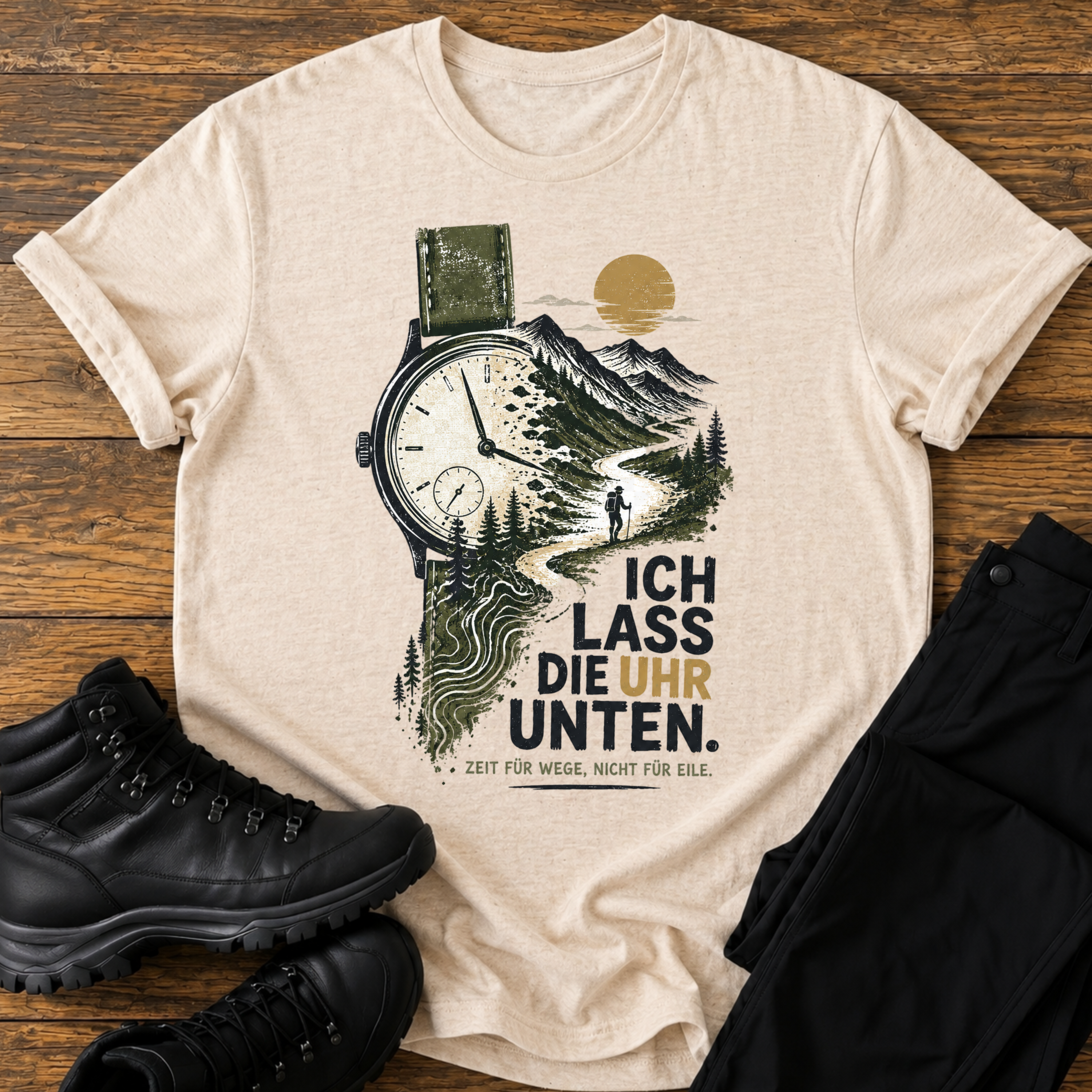 Ich lass die Uhr unten T-Shirt