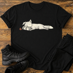 Schlafender Fuchs auf Rucksackrolle T-Shirt