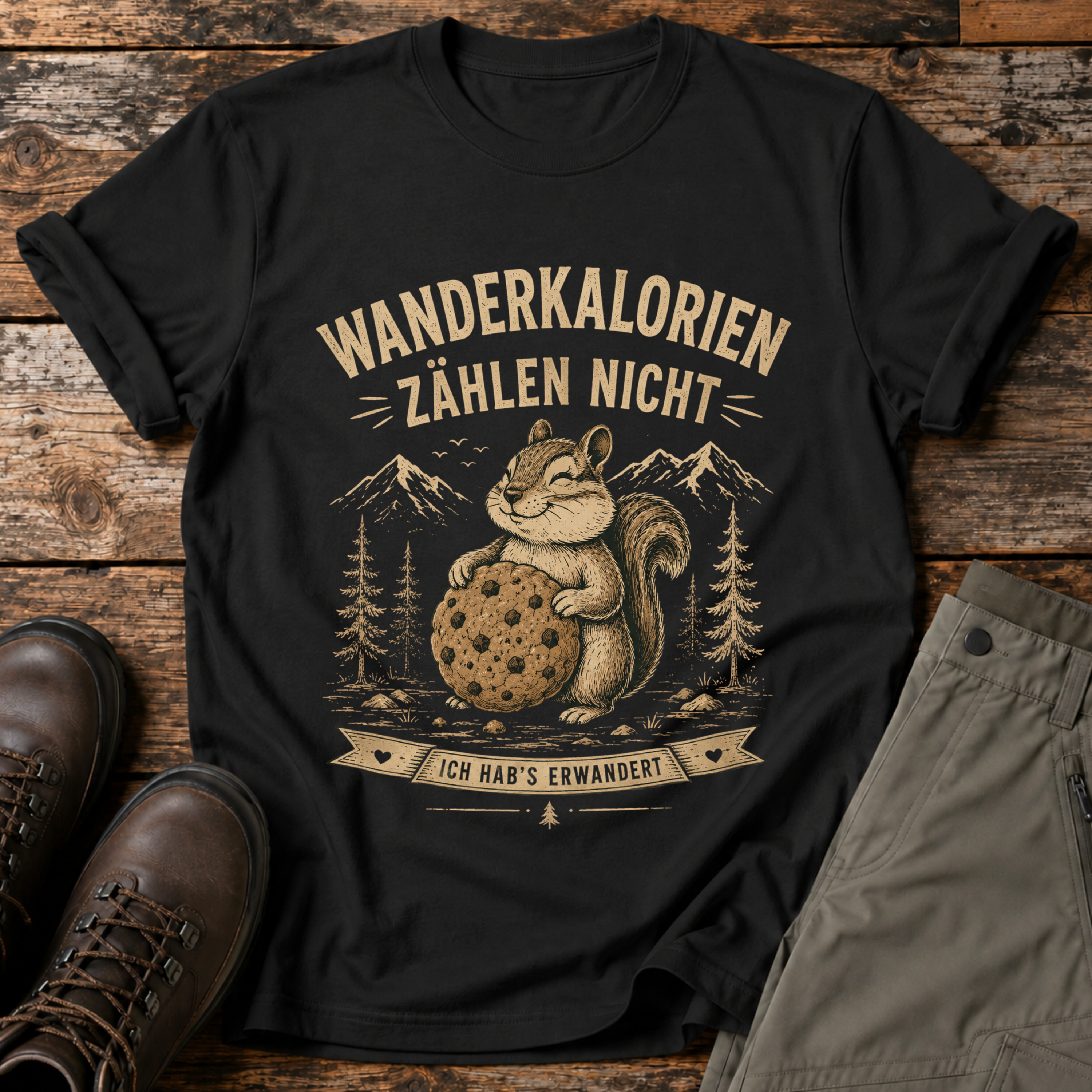 Wanderkalorien zählen nicht T-shirt