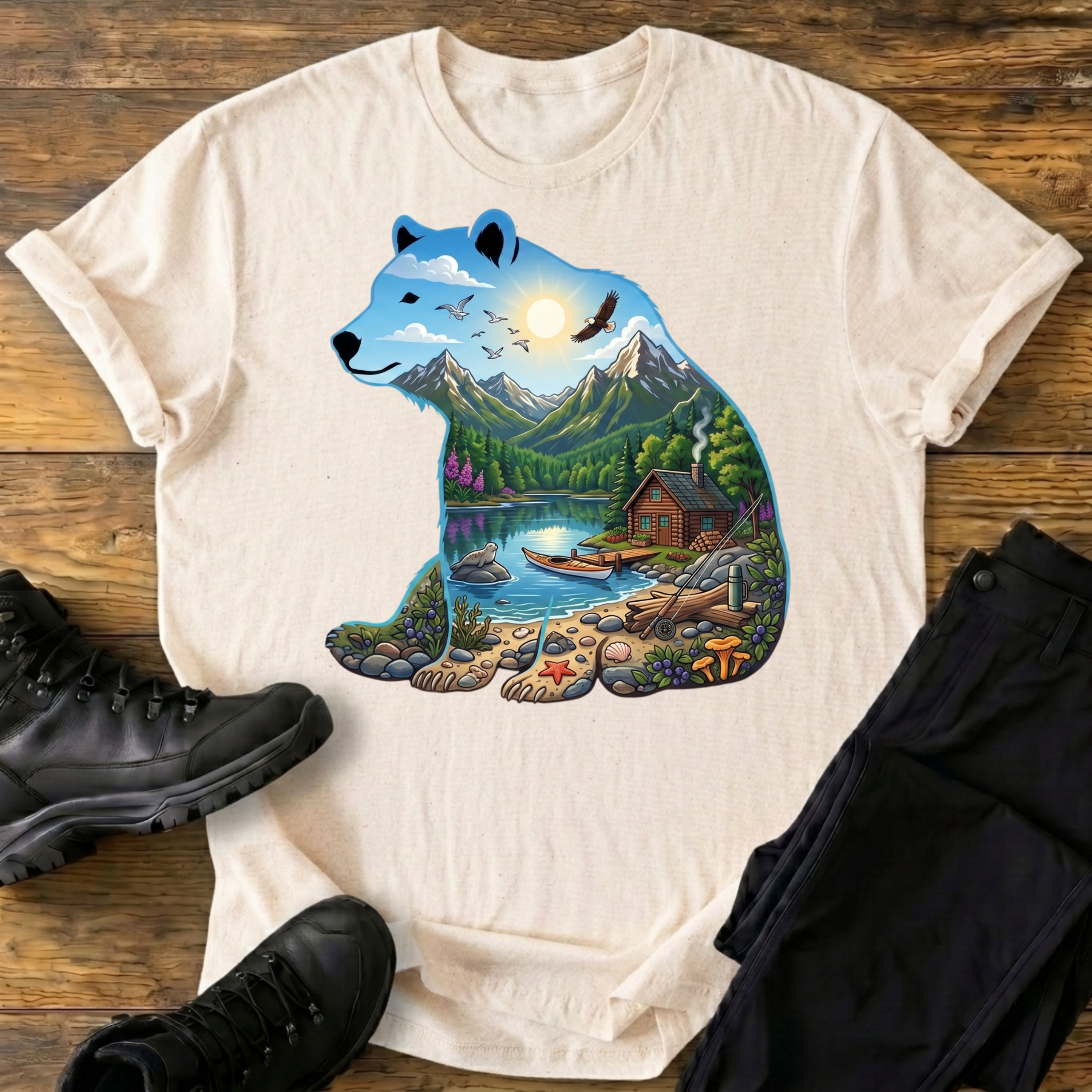 Sommer-Idylle am Fjord T-Shirt