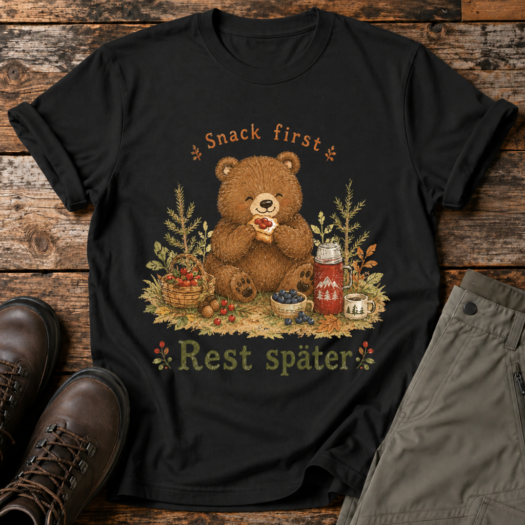 Snack first, rest später T-shirt
