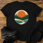 Flusslauf ins Abendlicht T-Shirt