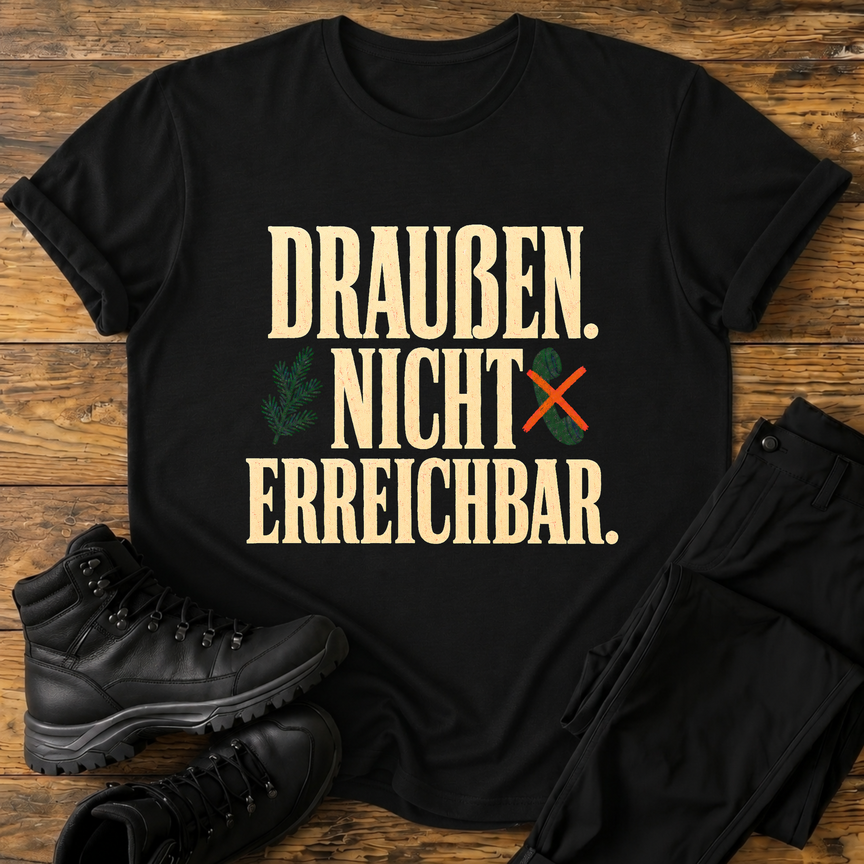 Draußen nicht erreichbar T-Shirt