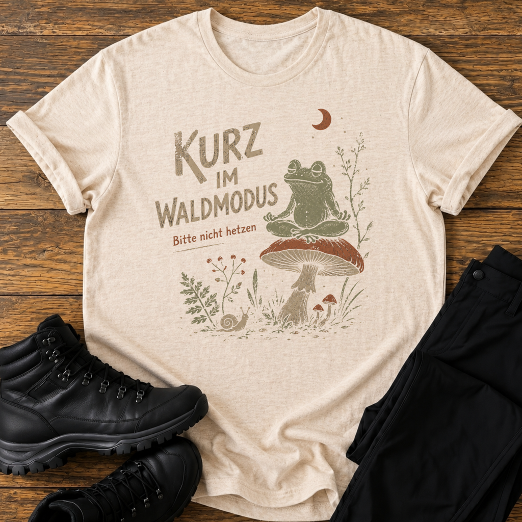 Kurz im Waldmodus T-Shirt