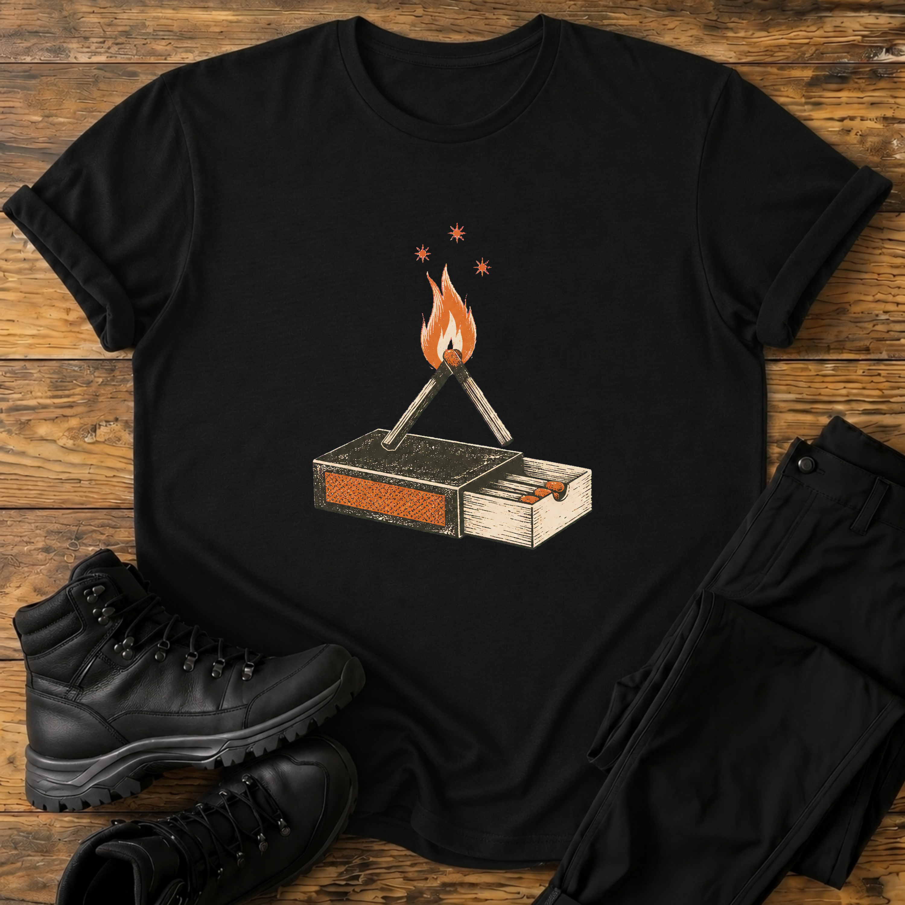 Streichholz-Feuer T-Shirt