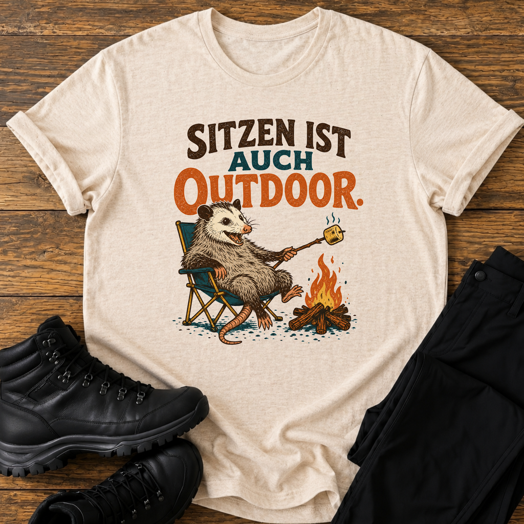 Sitzen ist auch outdoor T-Shirt