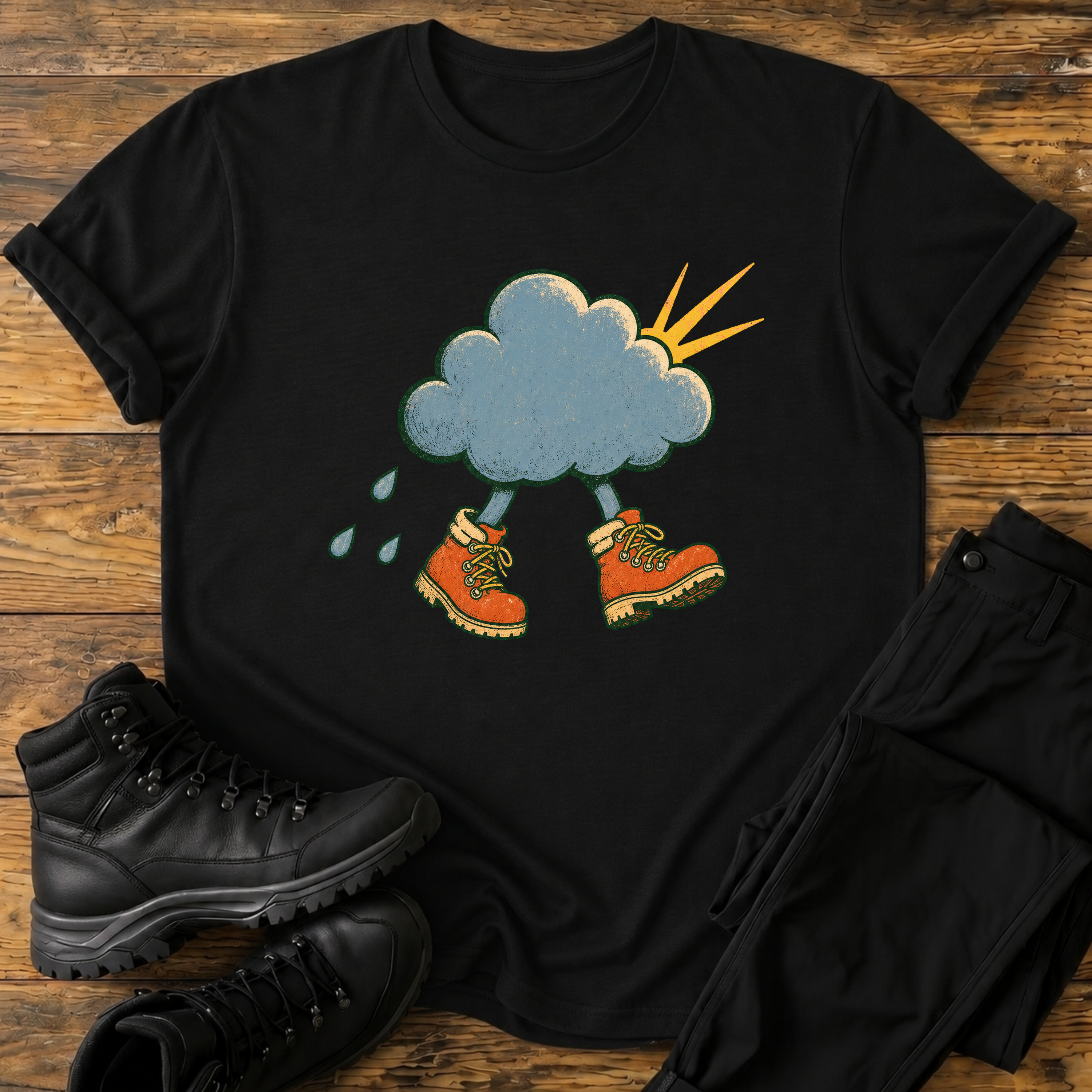 Wanderschuh-Wolke T-Shirt