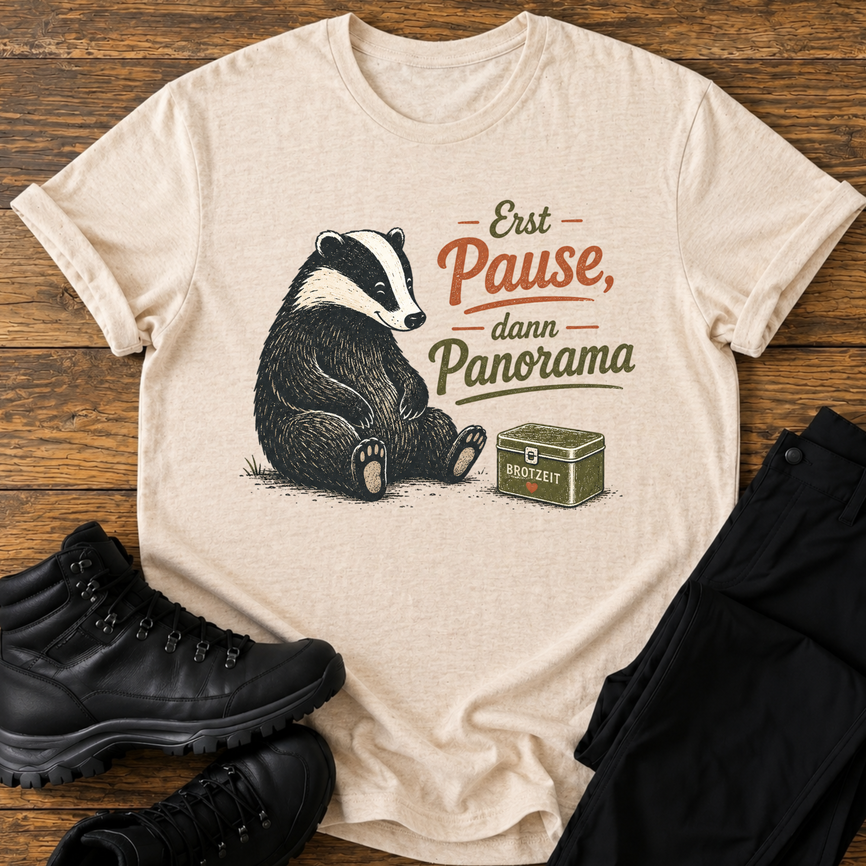Erst Pause, dann Panorama T-Shirt