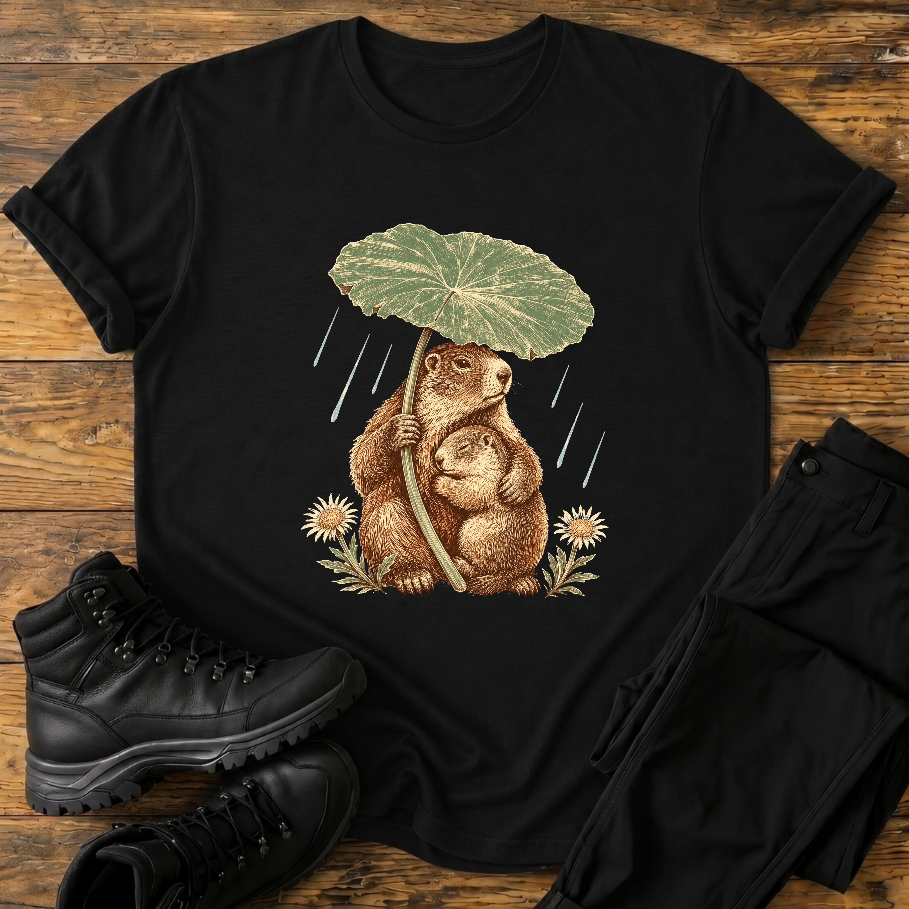 Zusammen im Regen T-Shirt