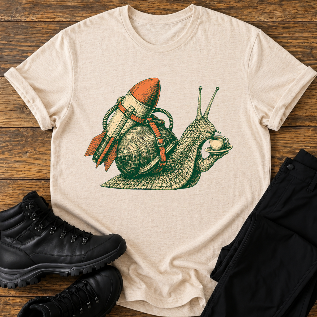 Raketen Schnecke T-Shirt