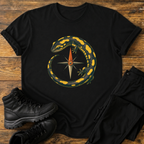 Feuersalamander und Kompass T-Shirt