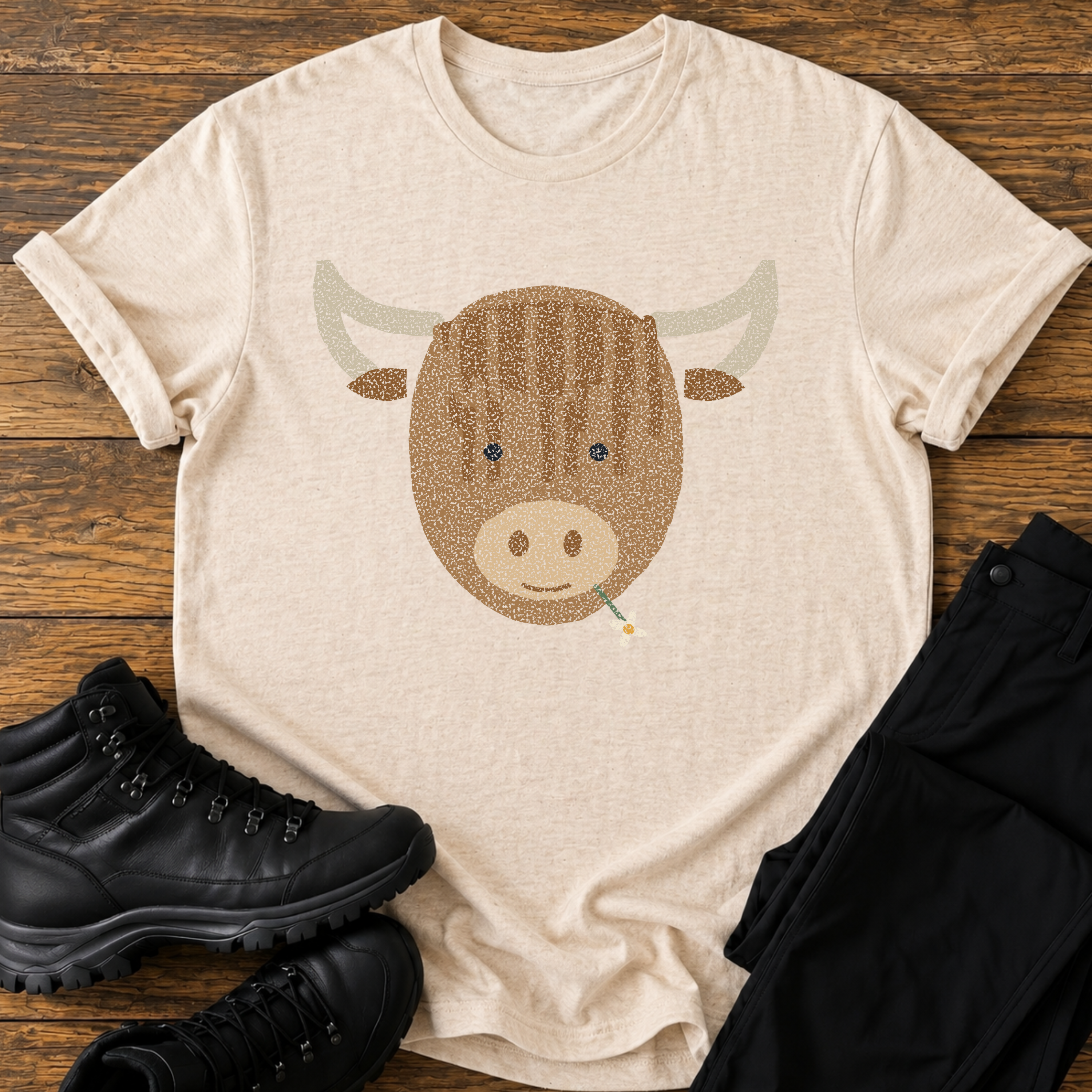 Zottelchen mit Blume T-Shirt