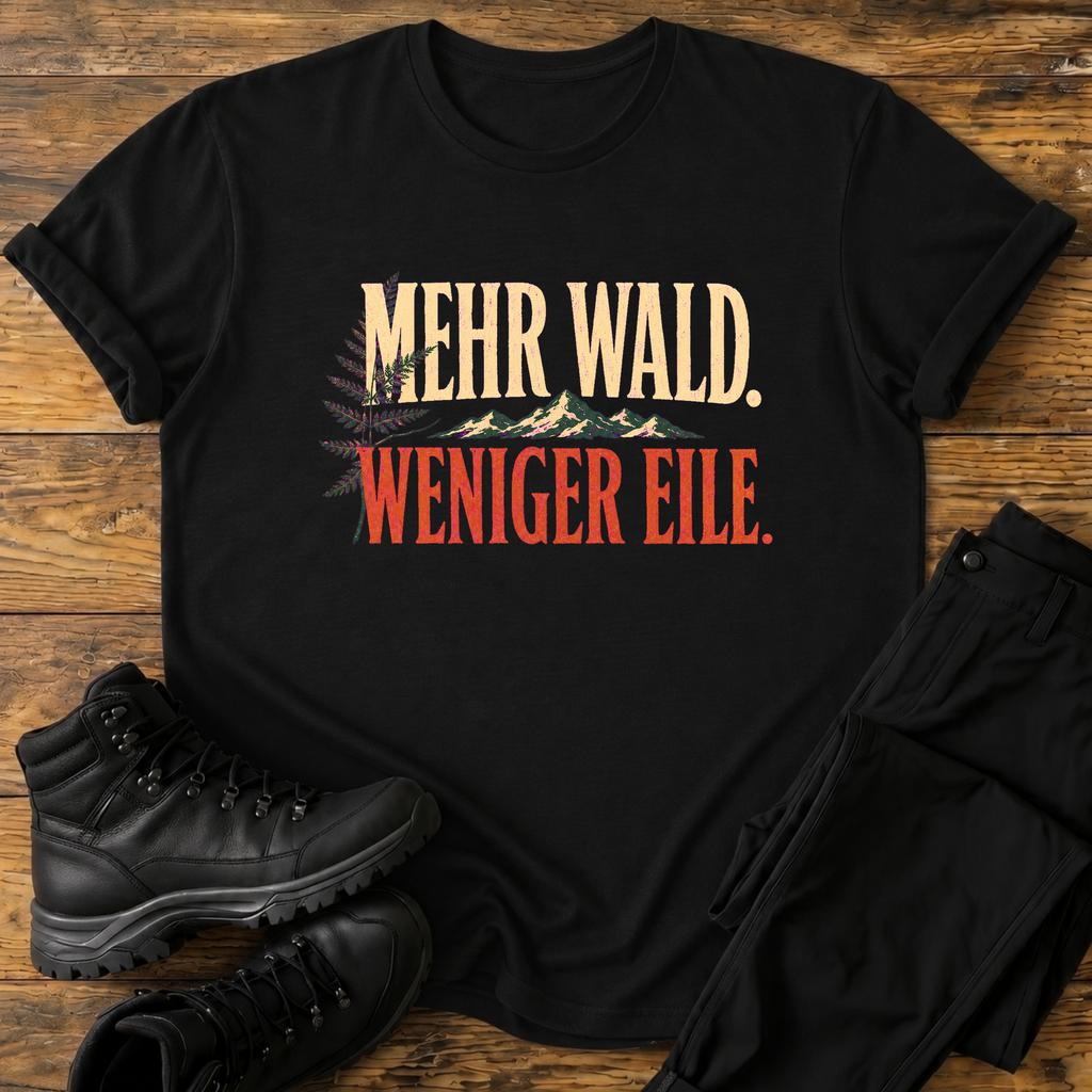 Mehr Wald. Weniger Eile. T-Shirt