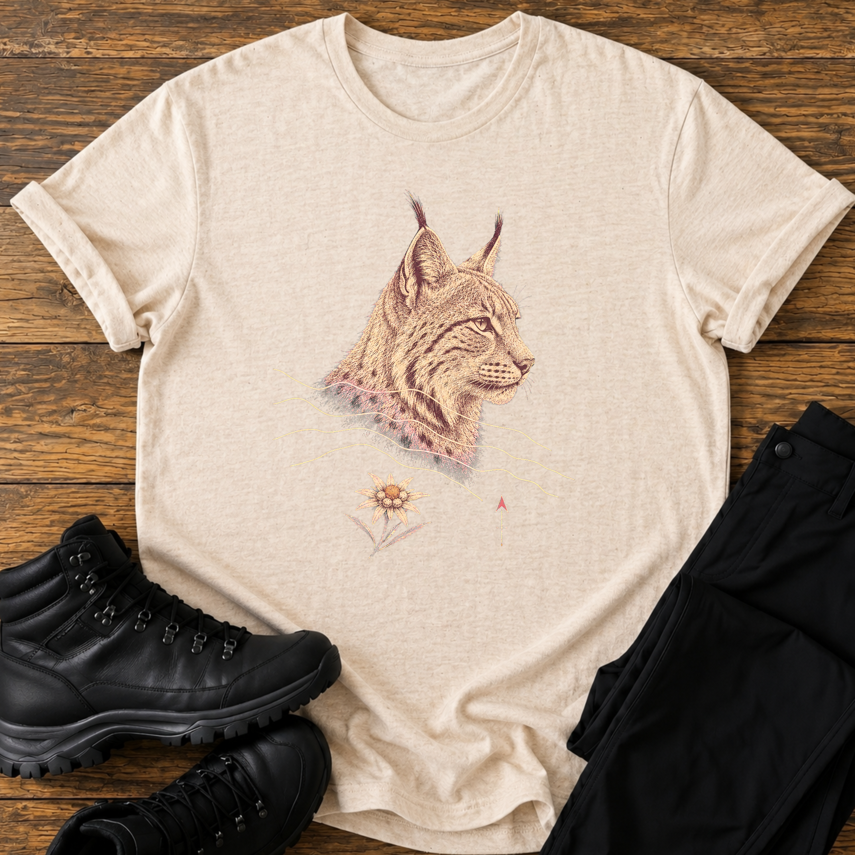 Luchs-Topografie T-Shirt