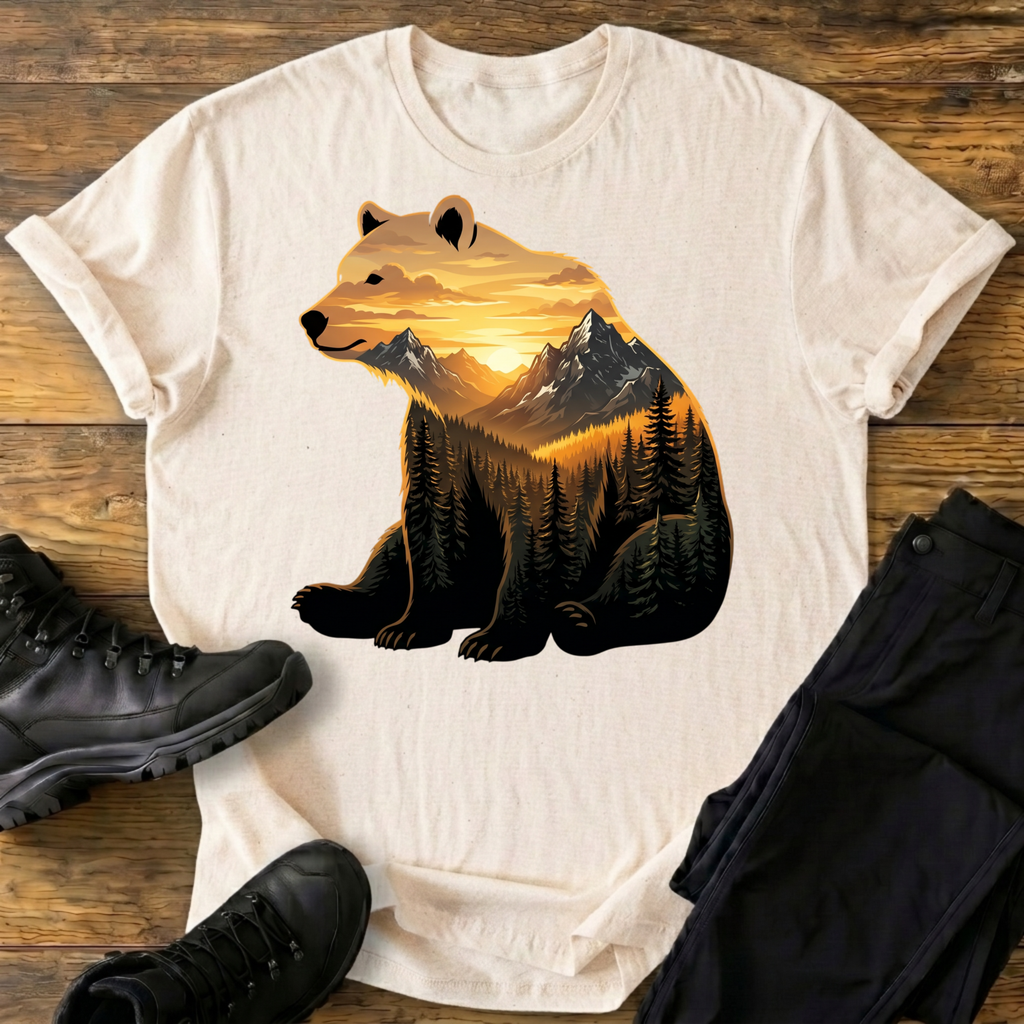 Goldenes Alpenglühen T-Shirt