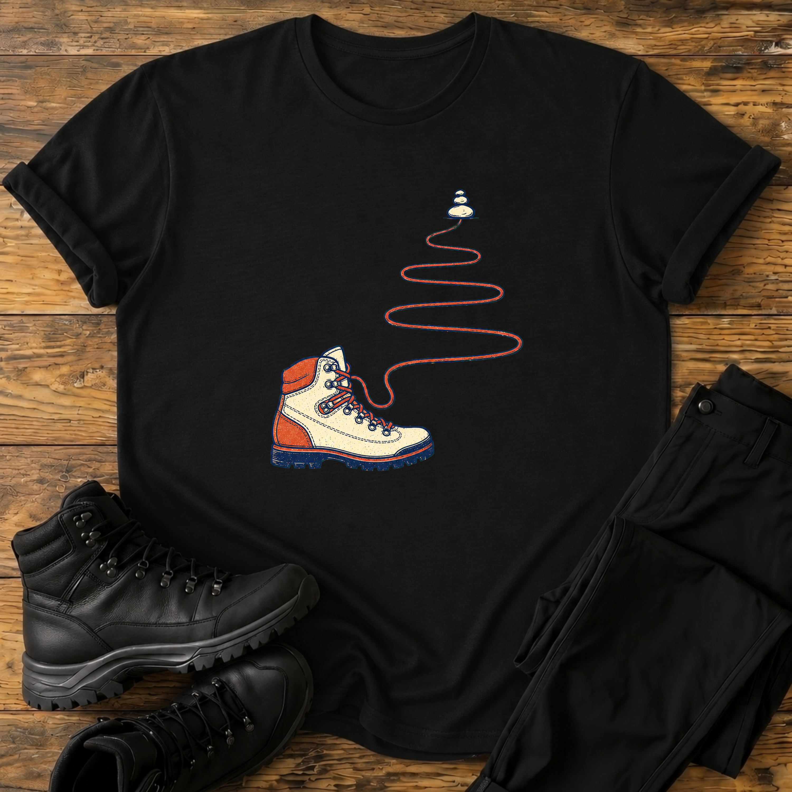 Schnürsenkel-Serpentinen  T-Shirt