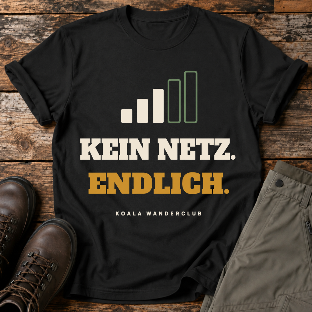 Kein Netz. Endlich. T-shirt