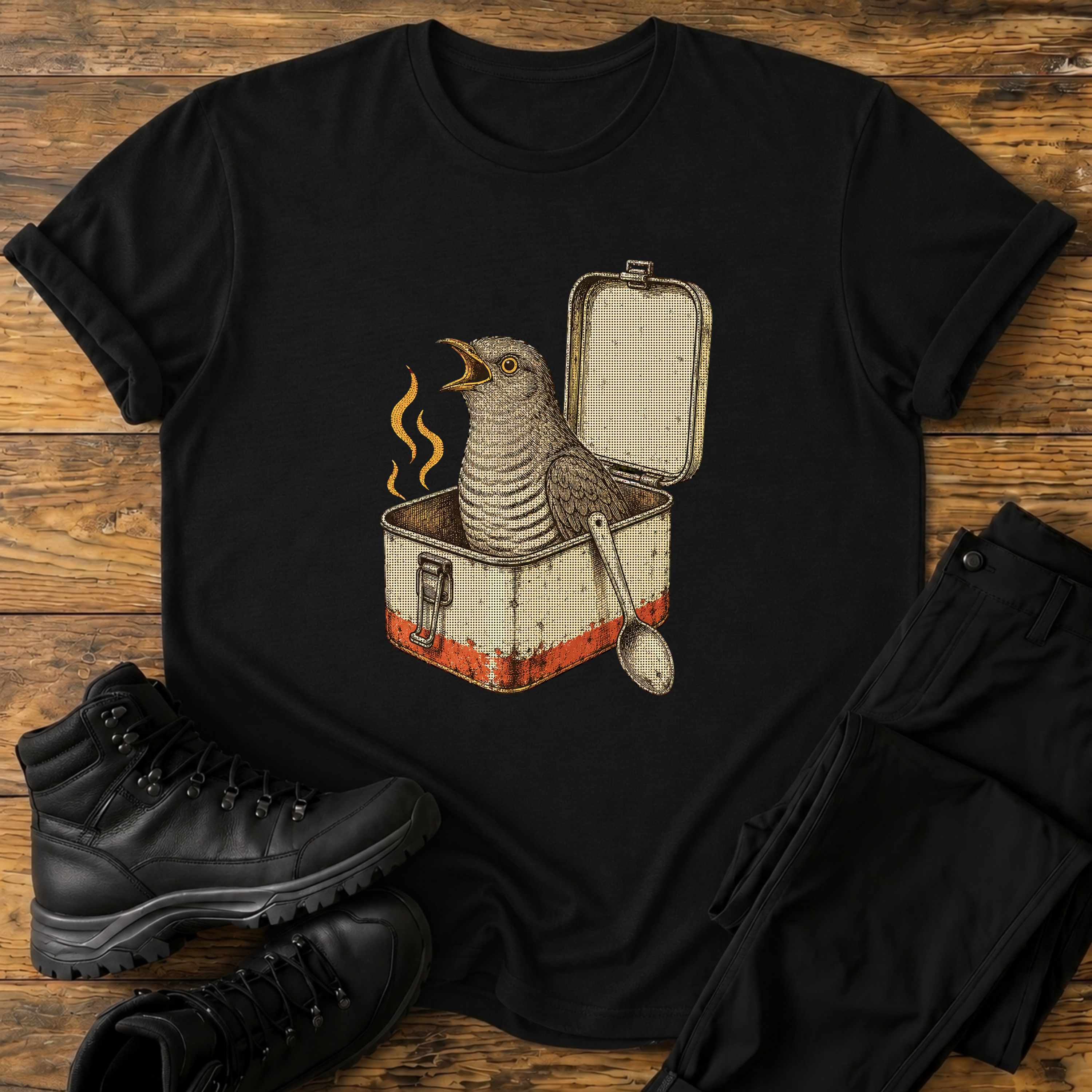 Kuckuck im Kochgeschirr T-Shirt