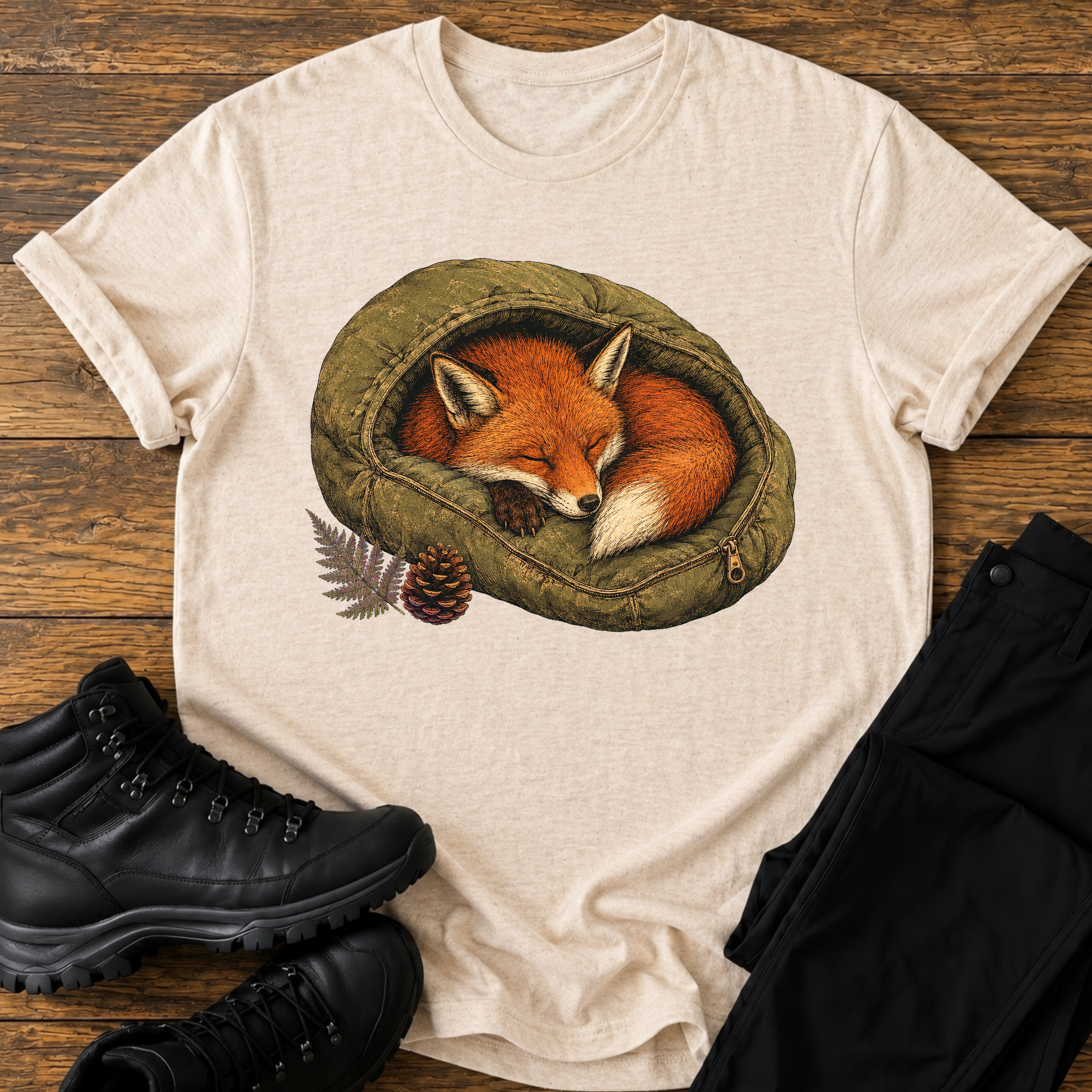 Fuchs im Schlafsack T-Shirt