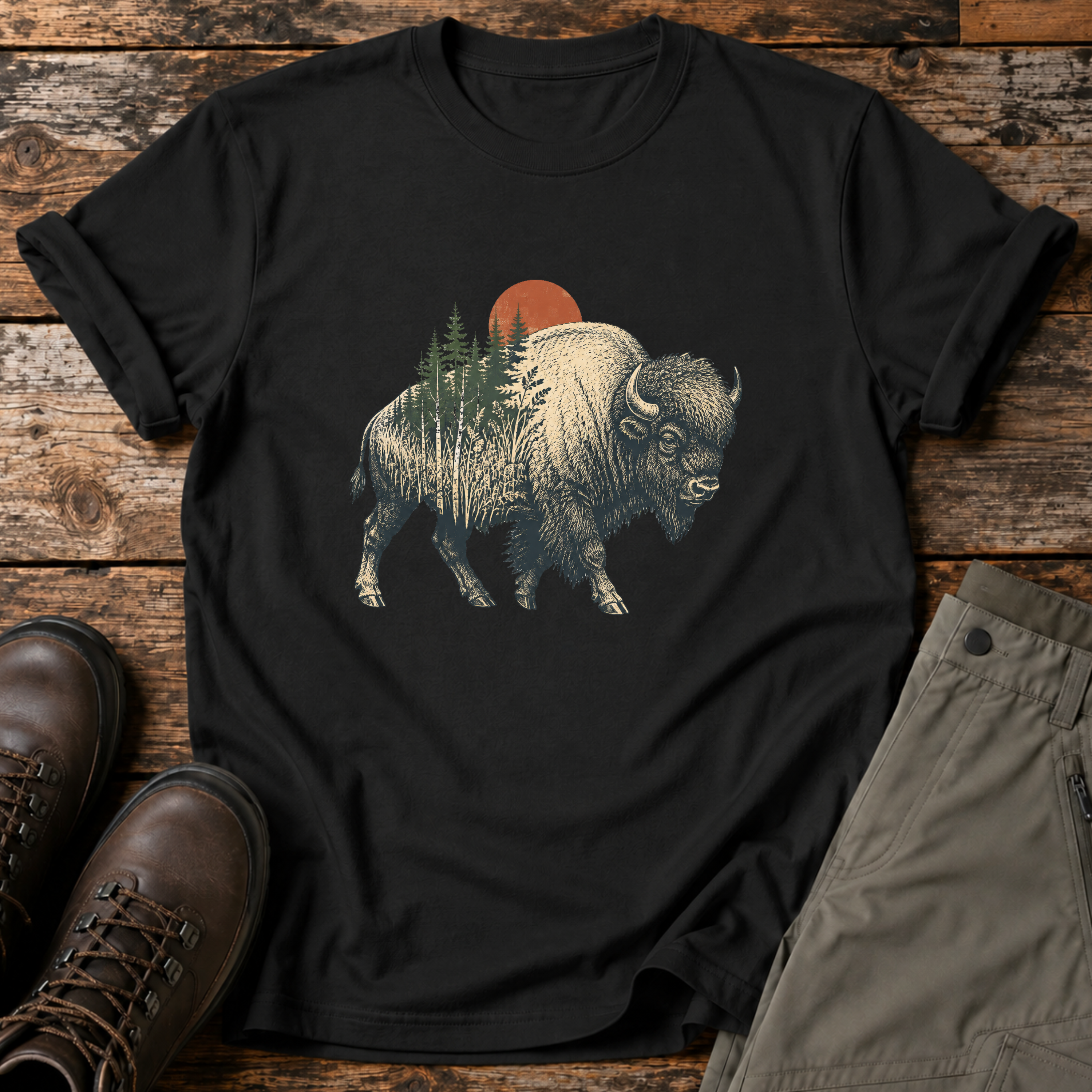 Wanderlust Bison T-shirt