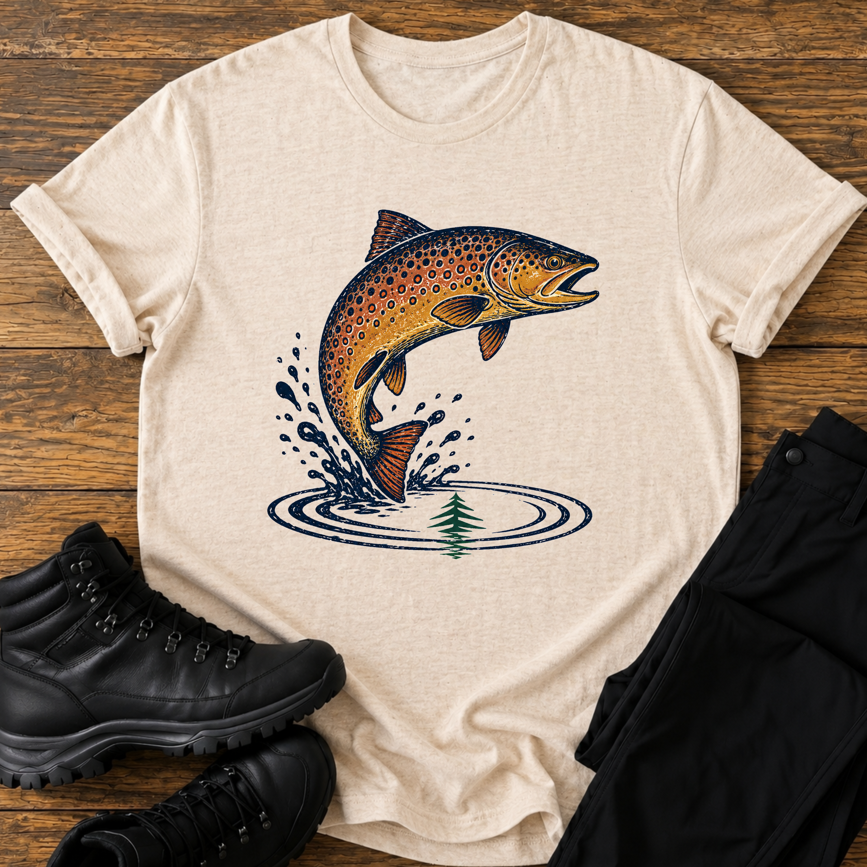 Maulwurf im Wanderschuh T-Shirt