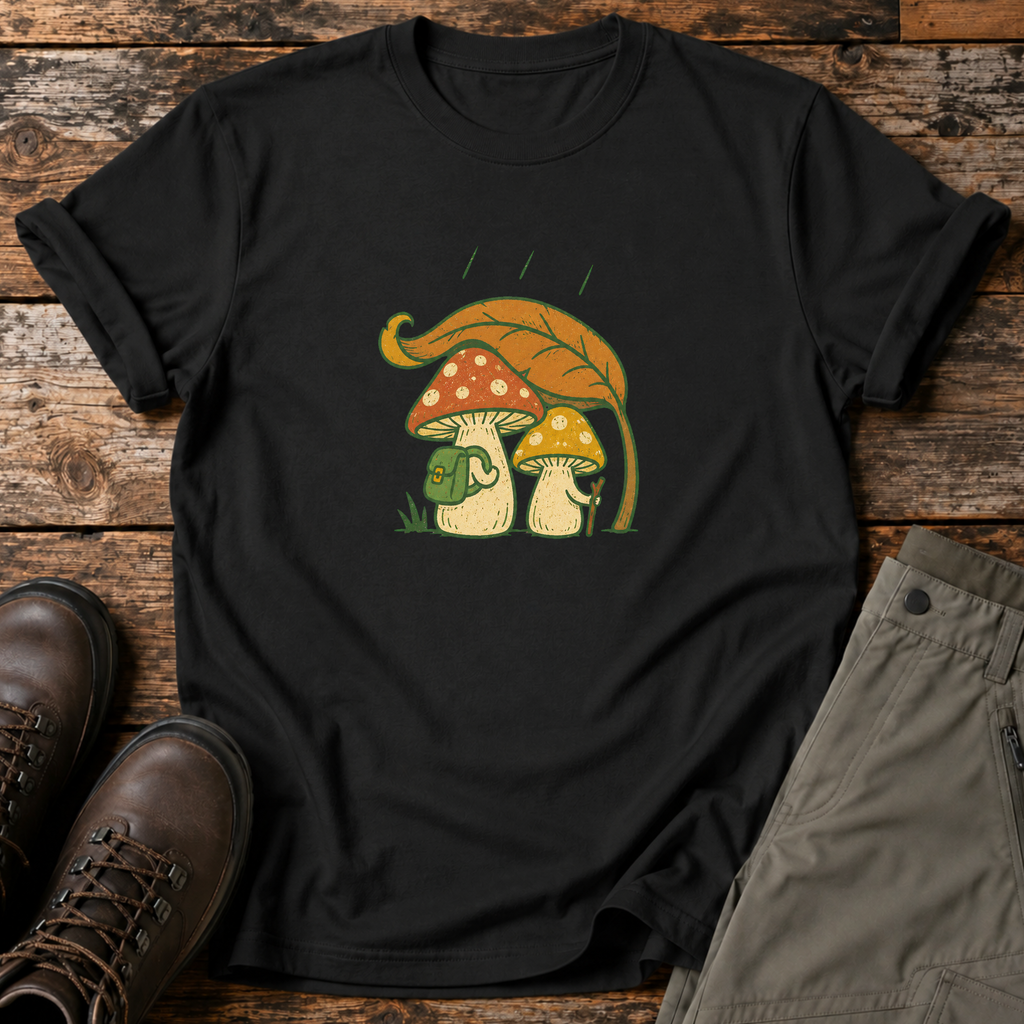 Pilze unterm Blatt T-shirt