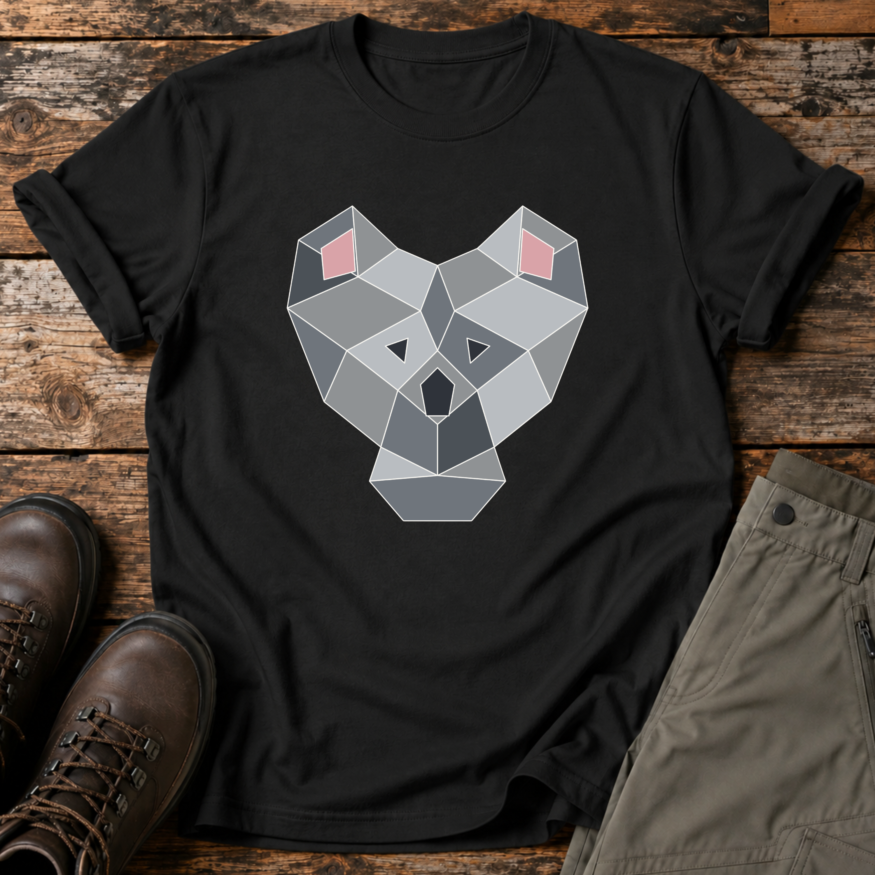 Geometrischer Koala T-shirt