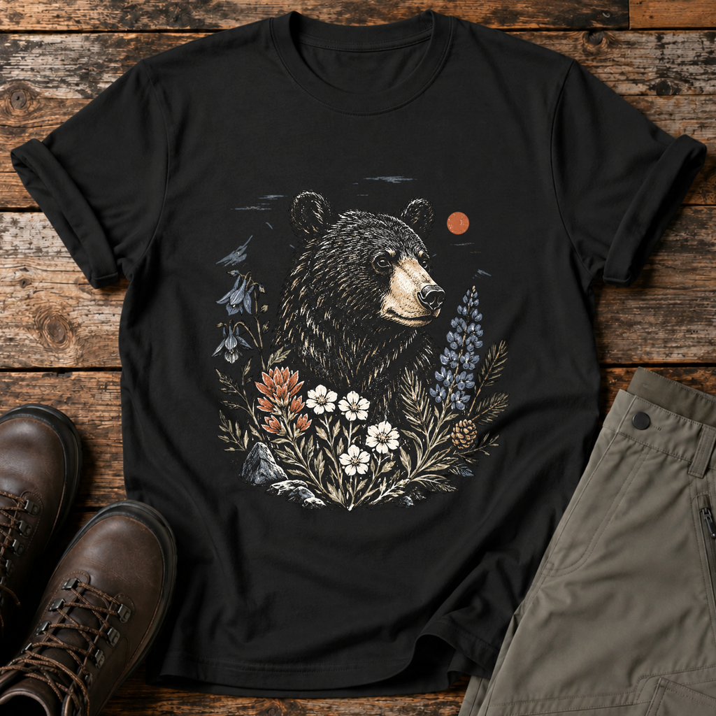 Botanischer Bär T-shirt