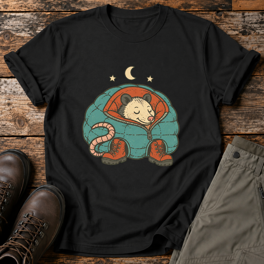 Opossum im Schlafsack T-shirt
