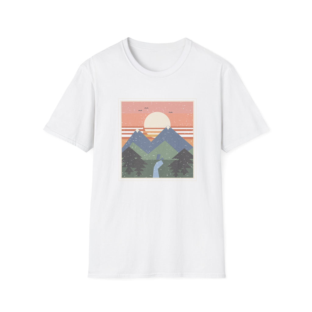 Retro-Natur-Raster T-Shirt