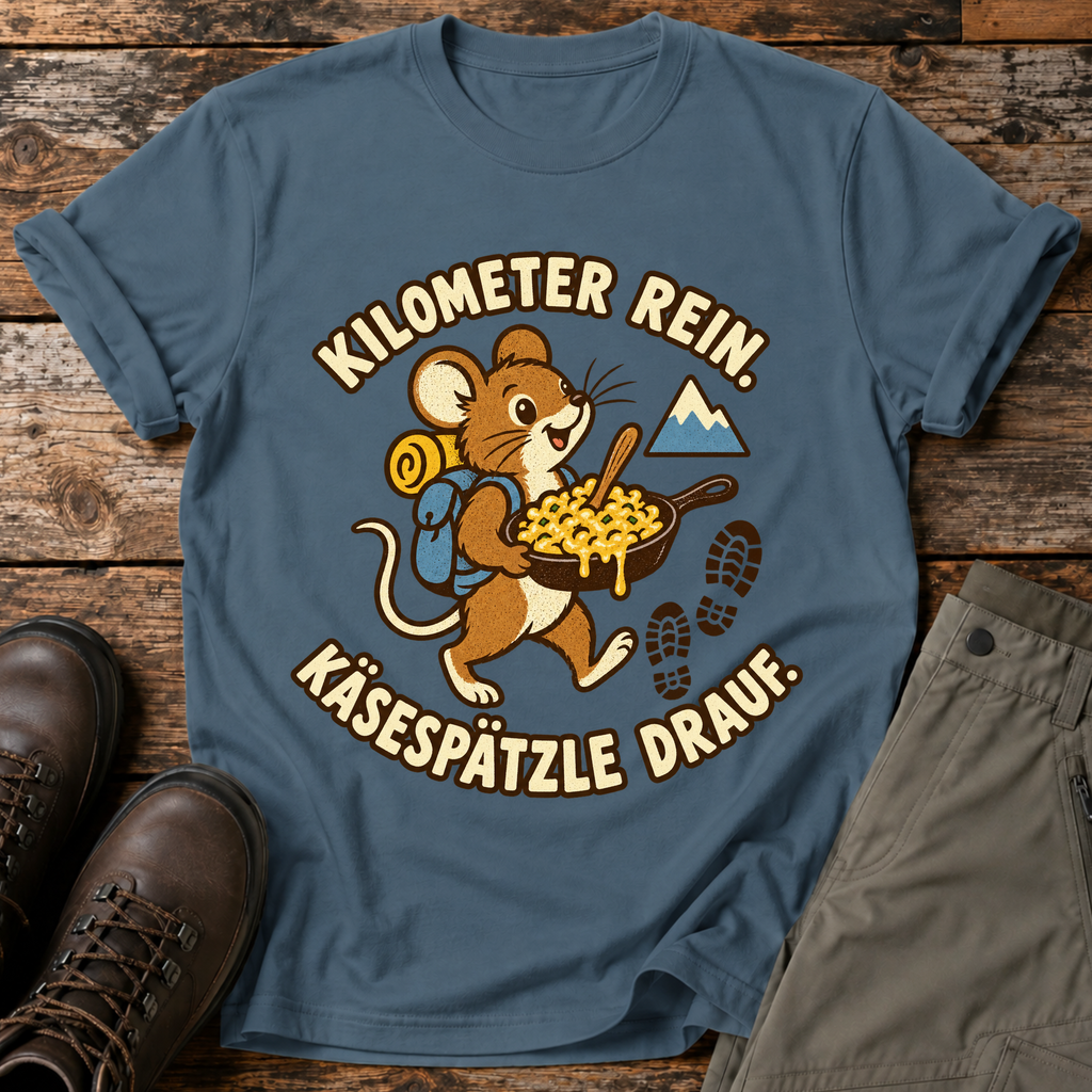 Kilometer rein , Käsespätzle drauf T-shirt