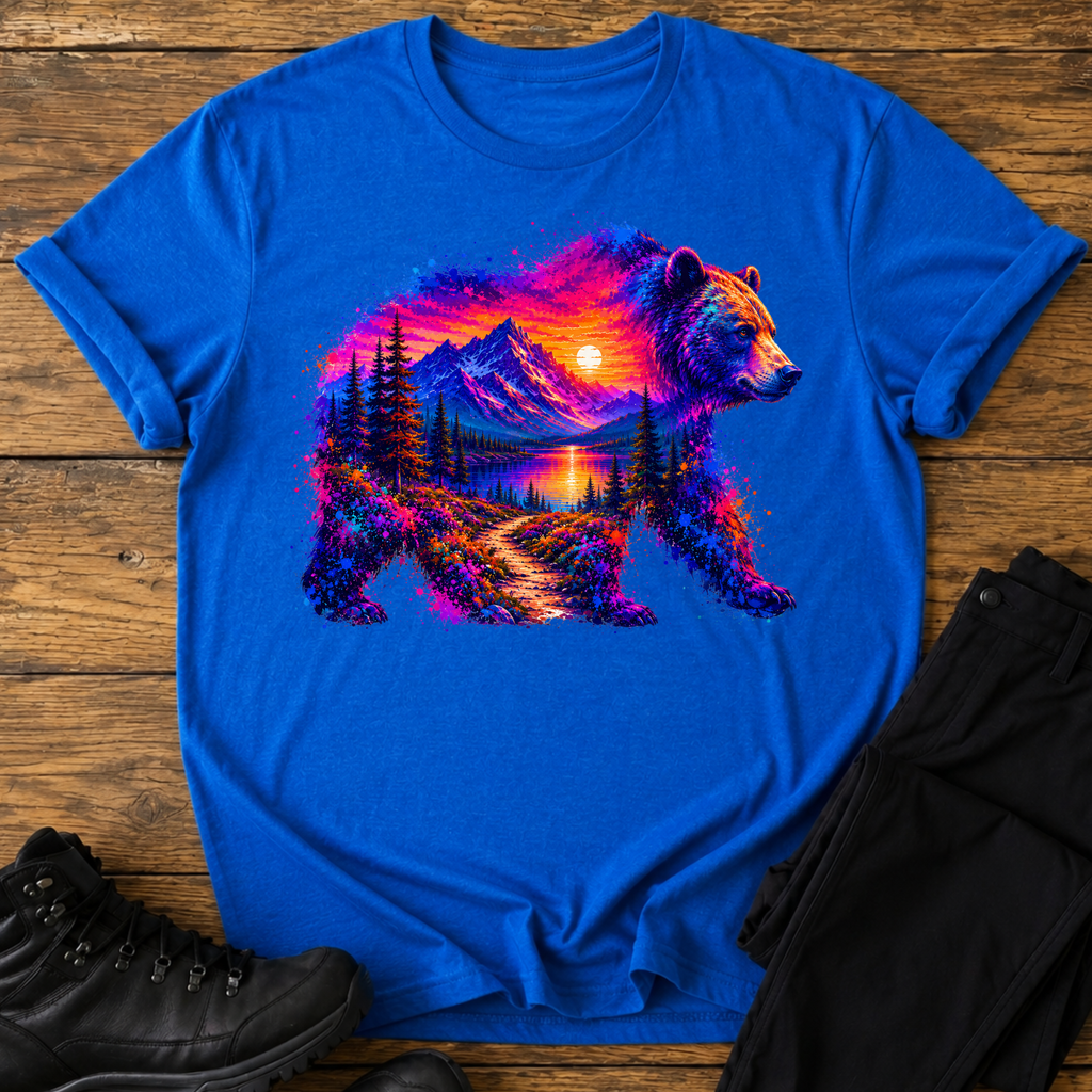 Der leuchtende Grizzly T-Shirt