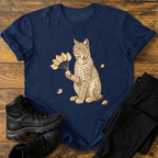 Luchs mit Birkenfächer T-Shirt