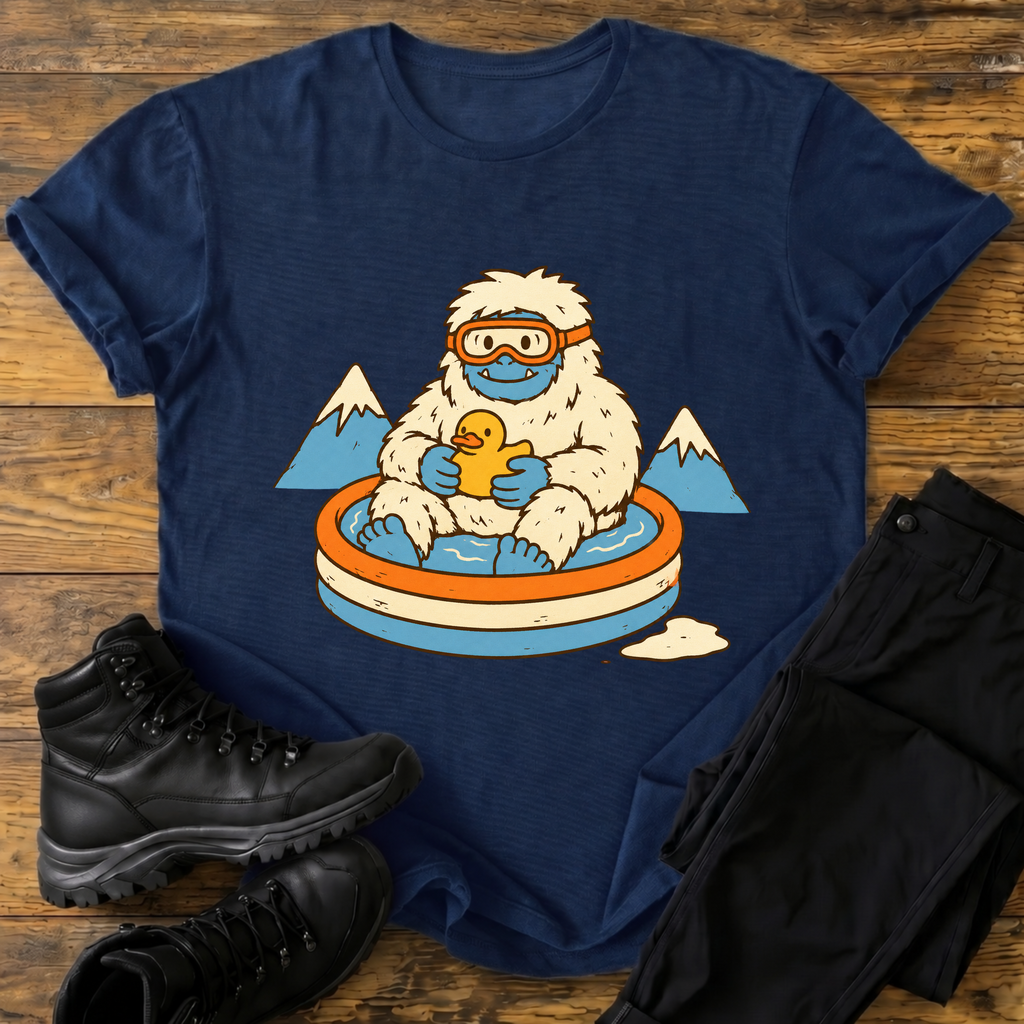 Yeti im Planschbecken T-Shirt