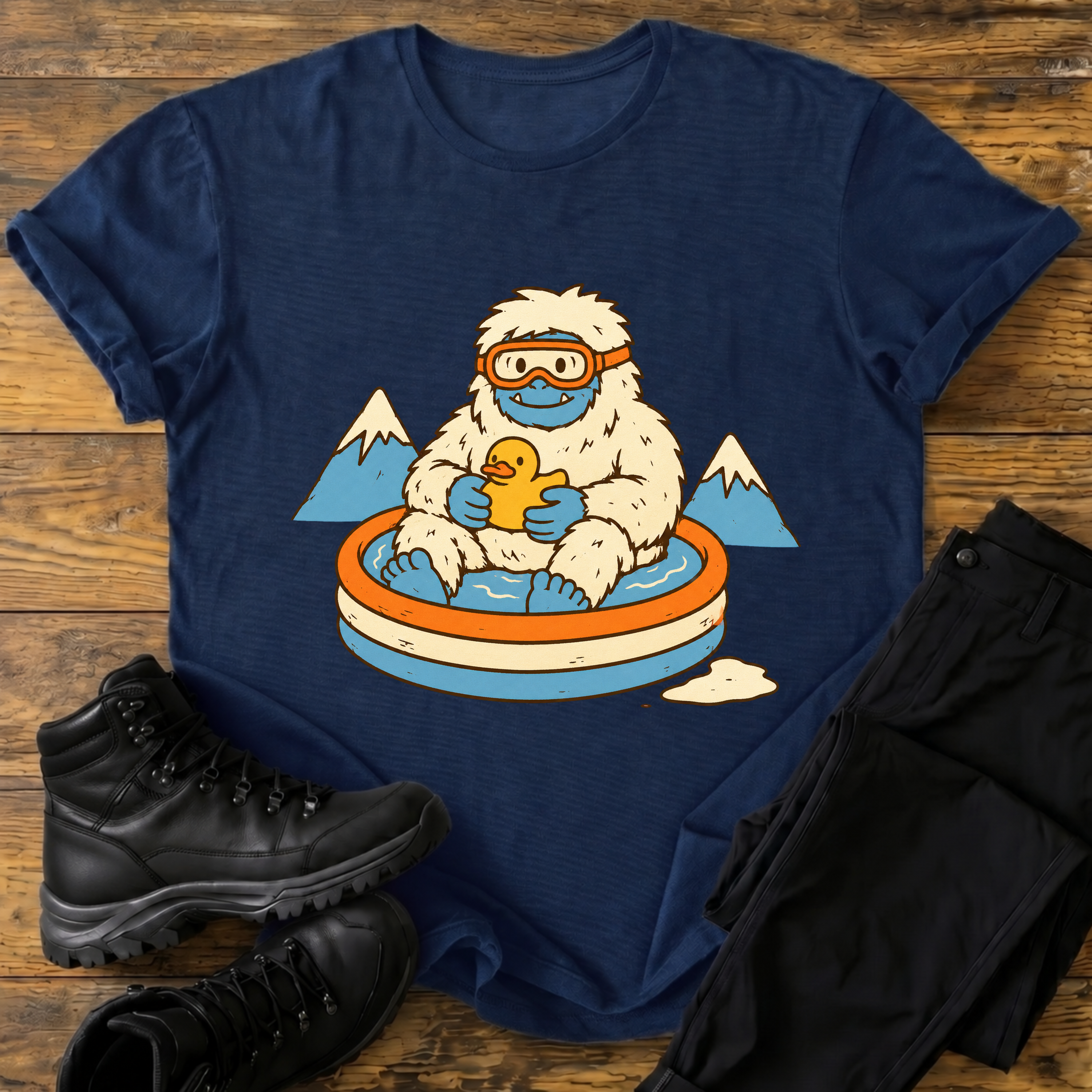 Yeti im Planschbecken T-Shirt