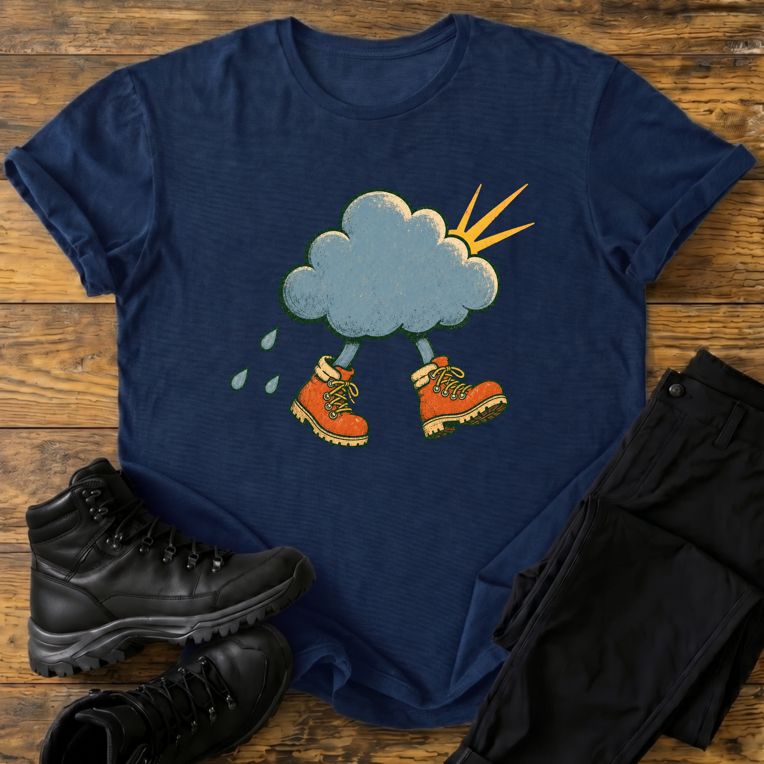 Wanderschuh-Wolke T-Shirt
