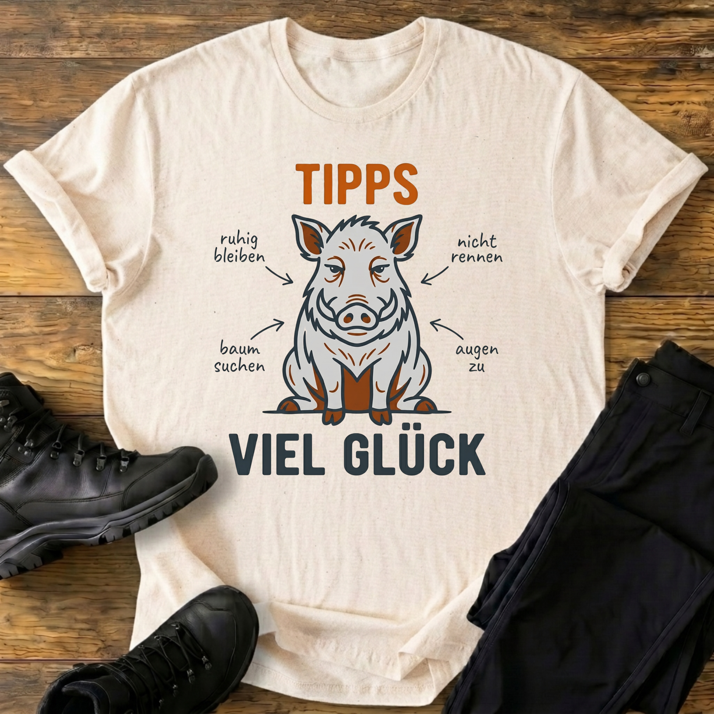 Wildschwein Tipps T-Shirt