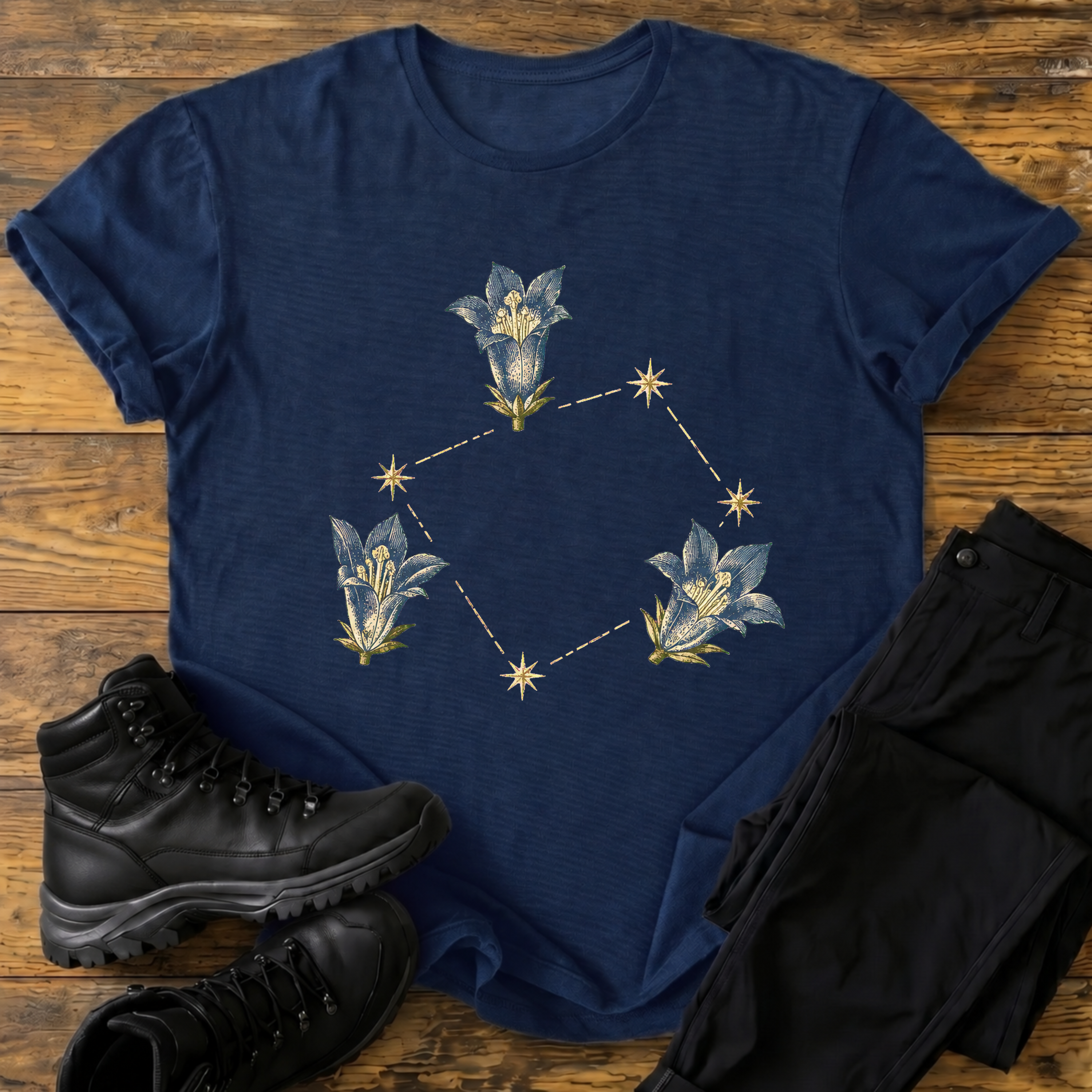 Blumen-Konstellation T-Shirt