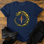 Feuersalamander und Kompass T-Shirt