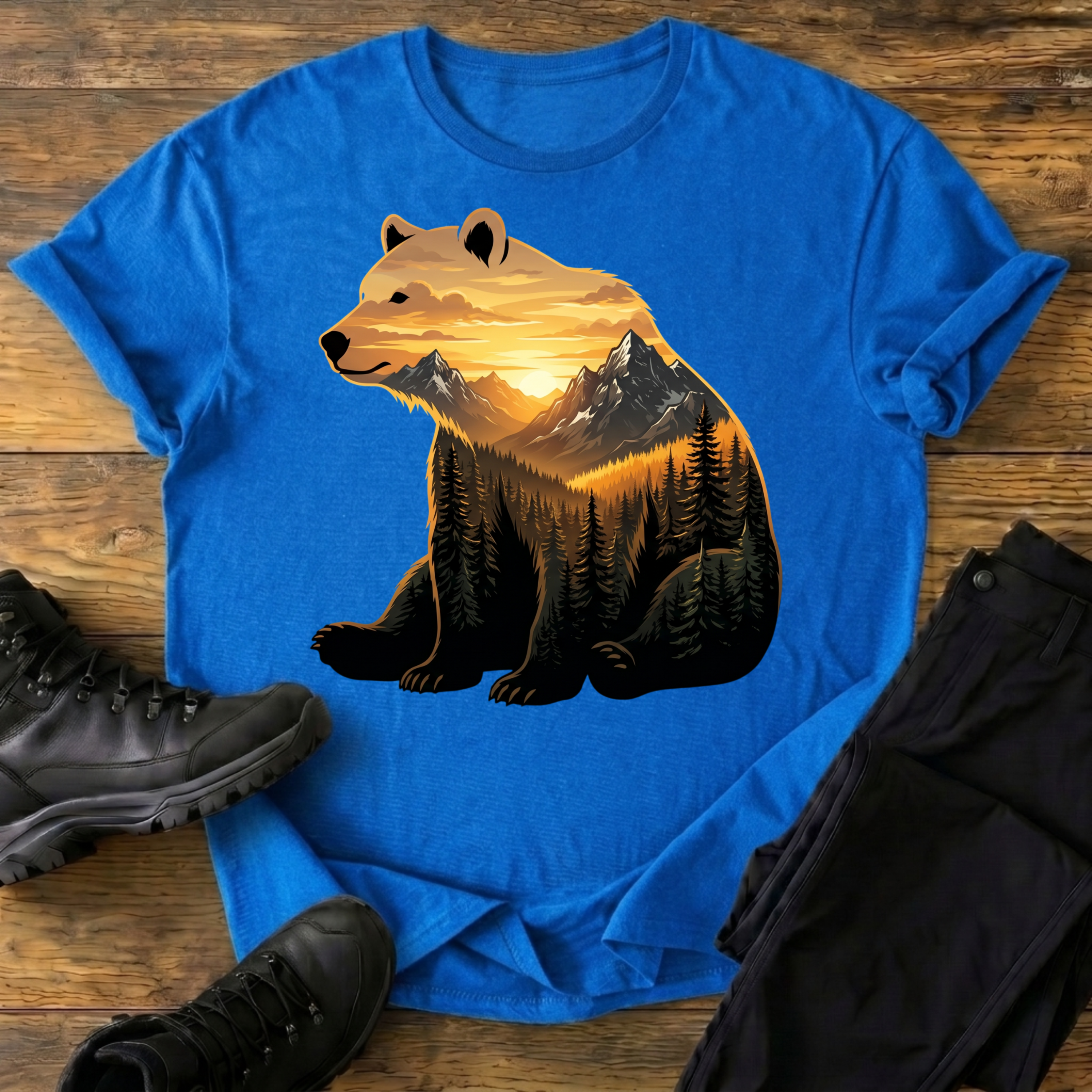 Goldenes Alpenglühen T-Shirt